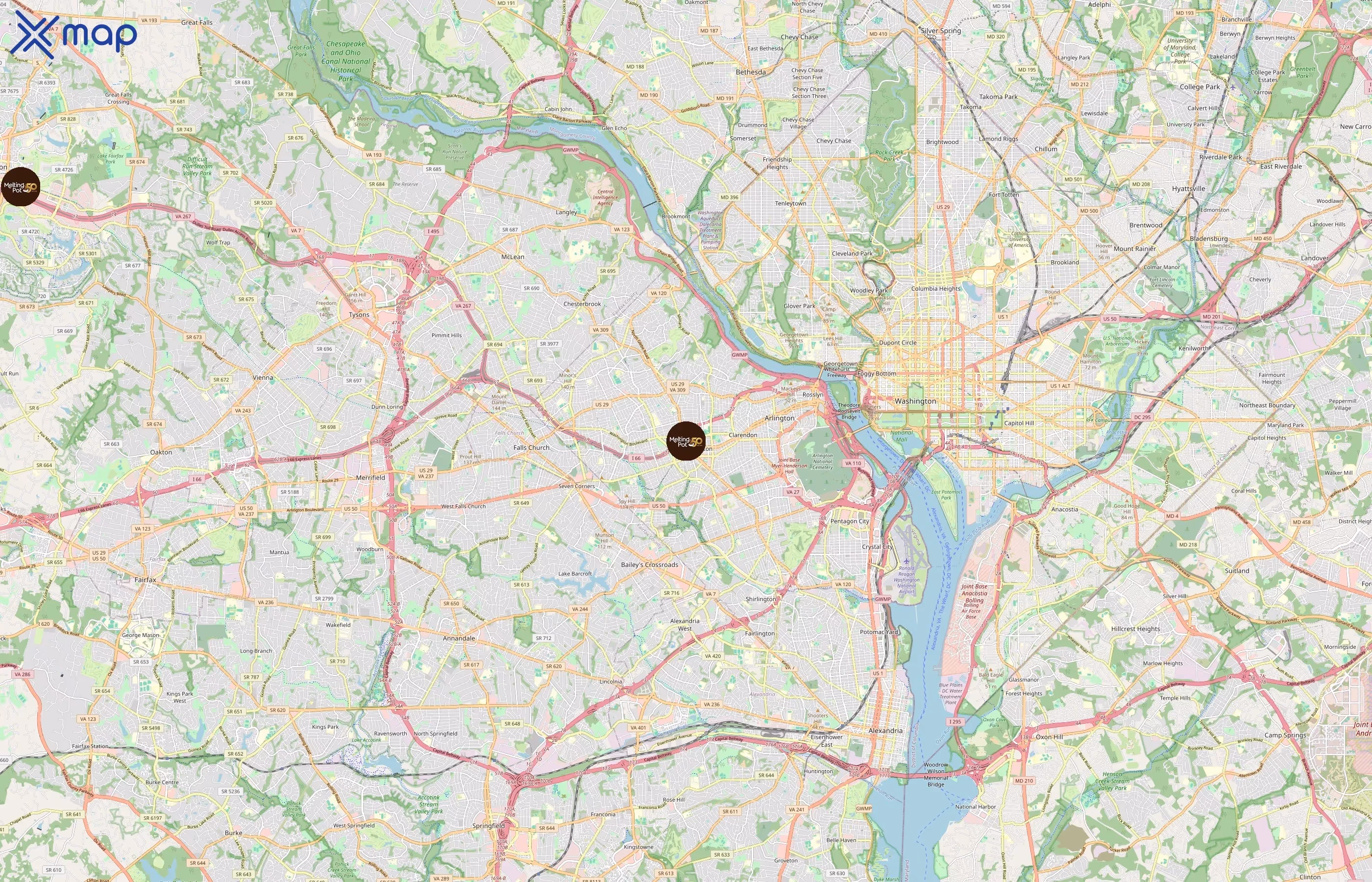 The Melting Pot area coverage