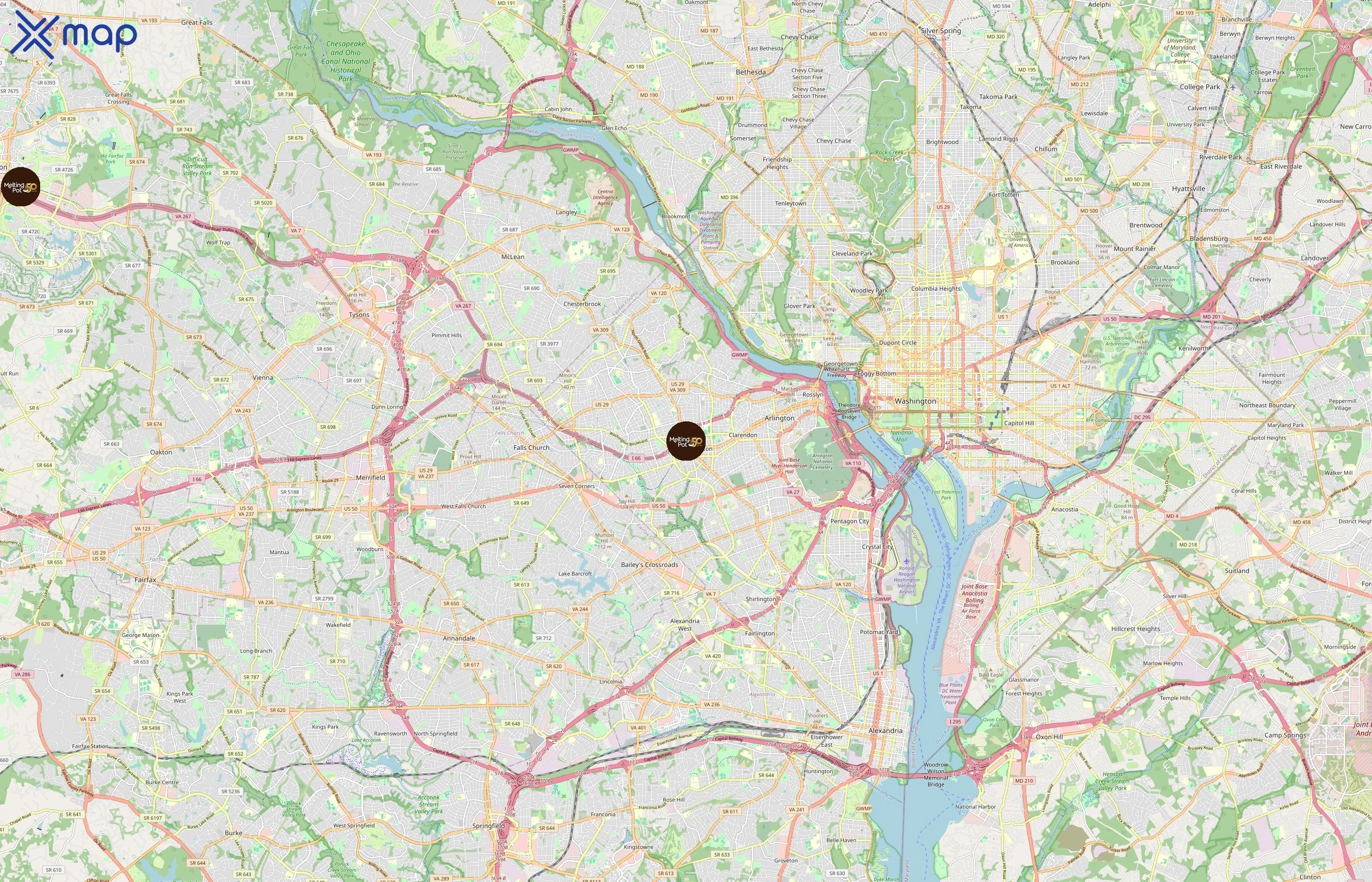 The Melting Pot area coverage