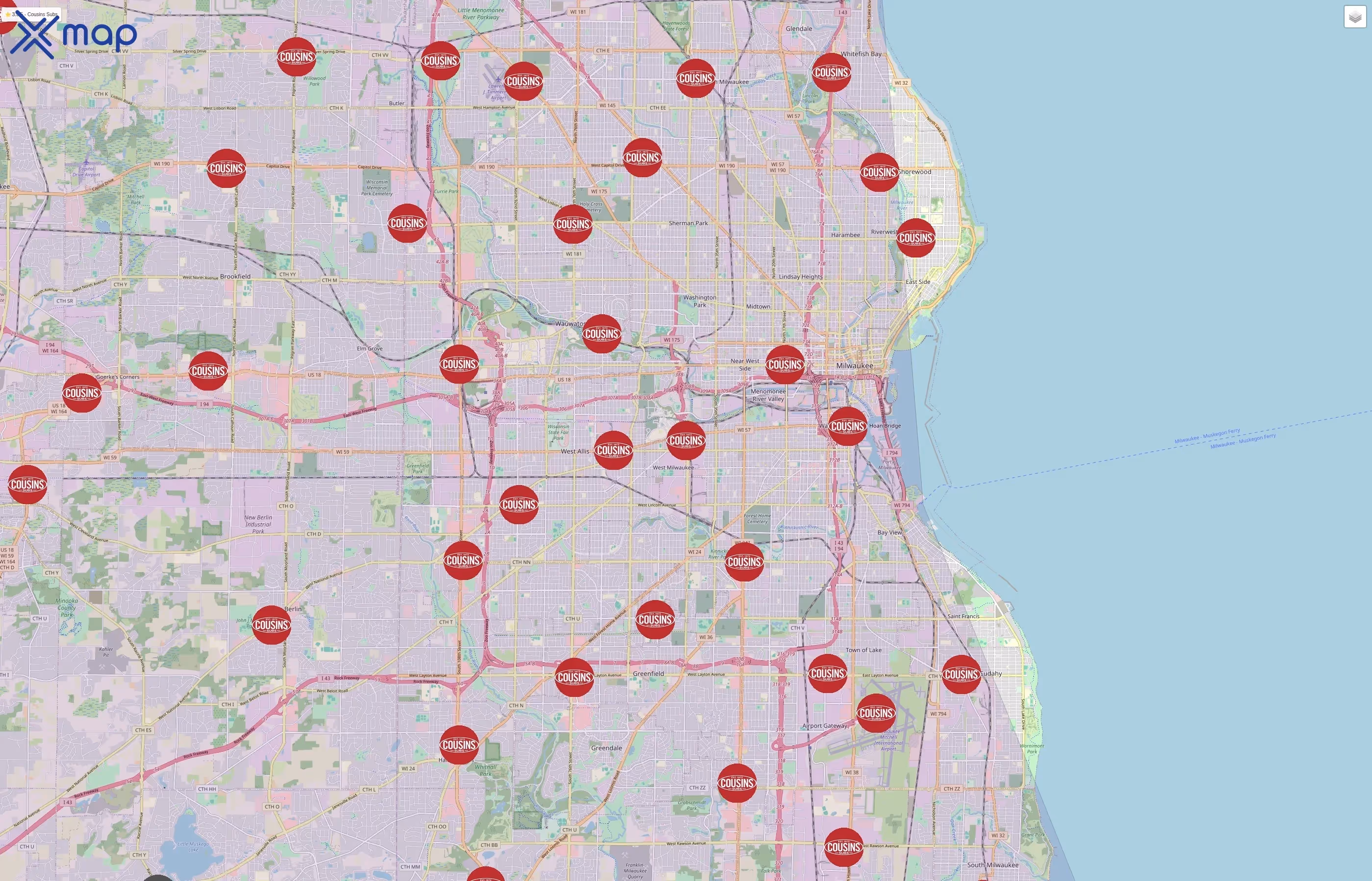 Cousins Subs traffic data