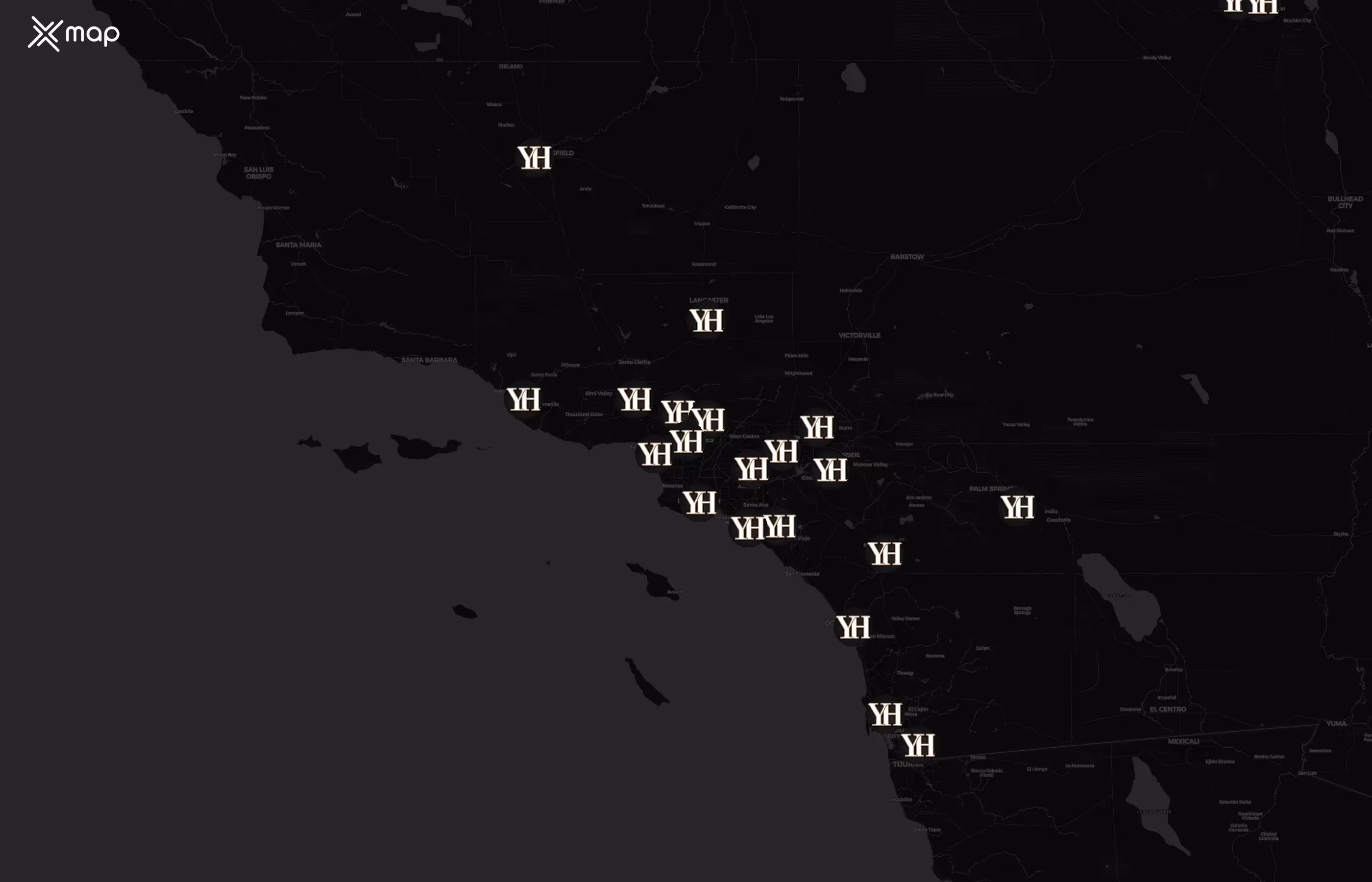 Yard House city distribution
