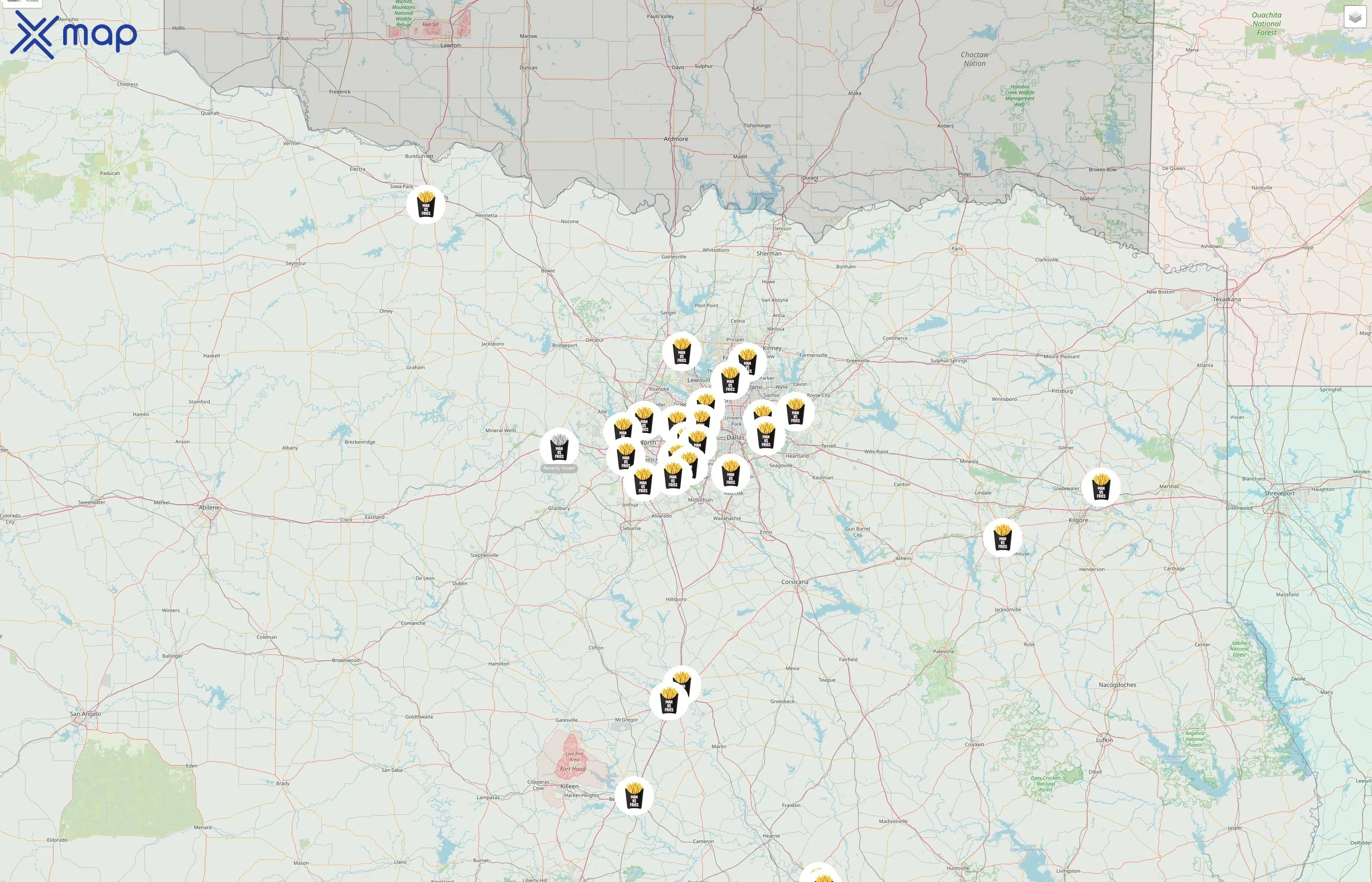 Man Vs Fries street hotspots
