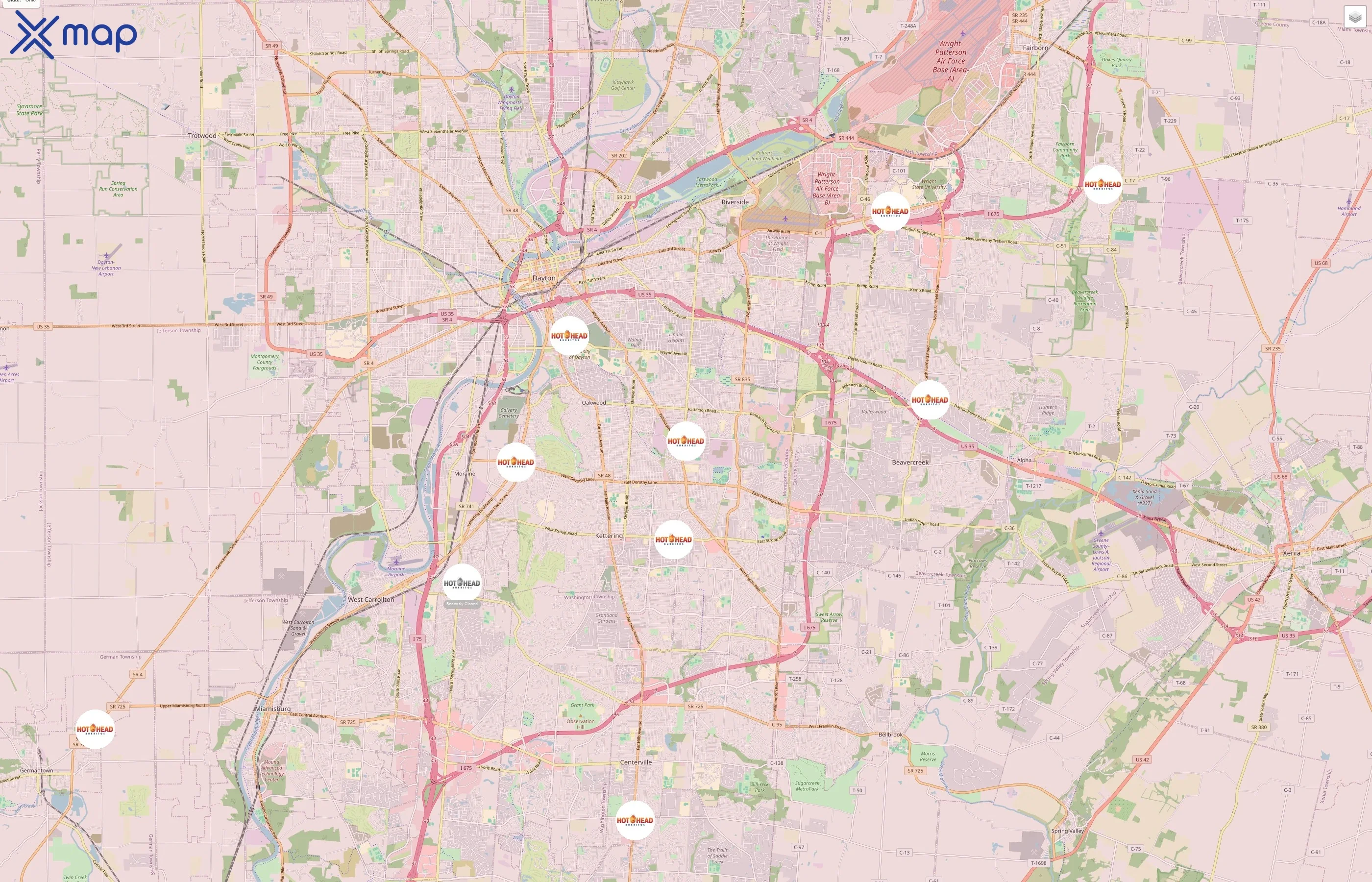 Hot Head Burritos traffic data