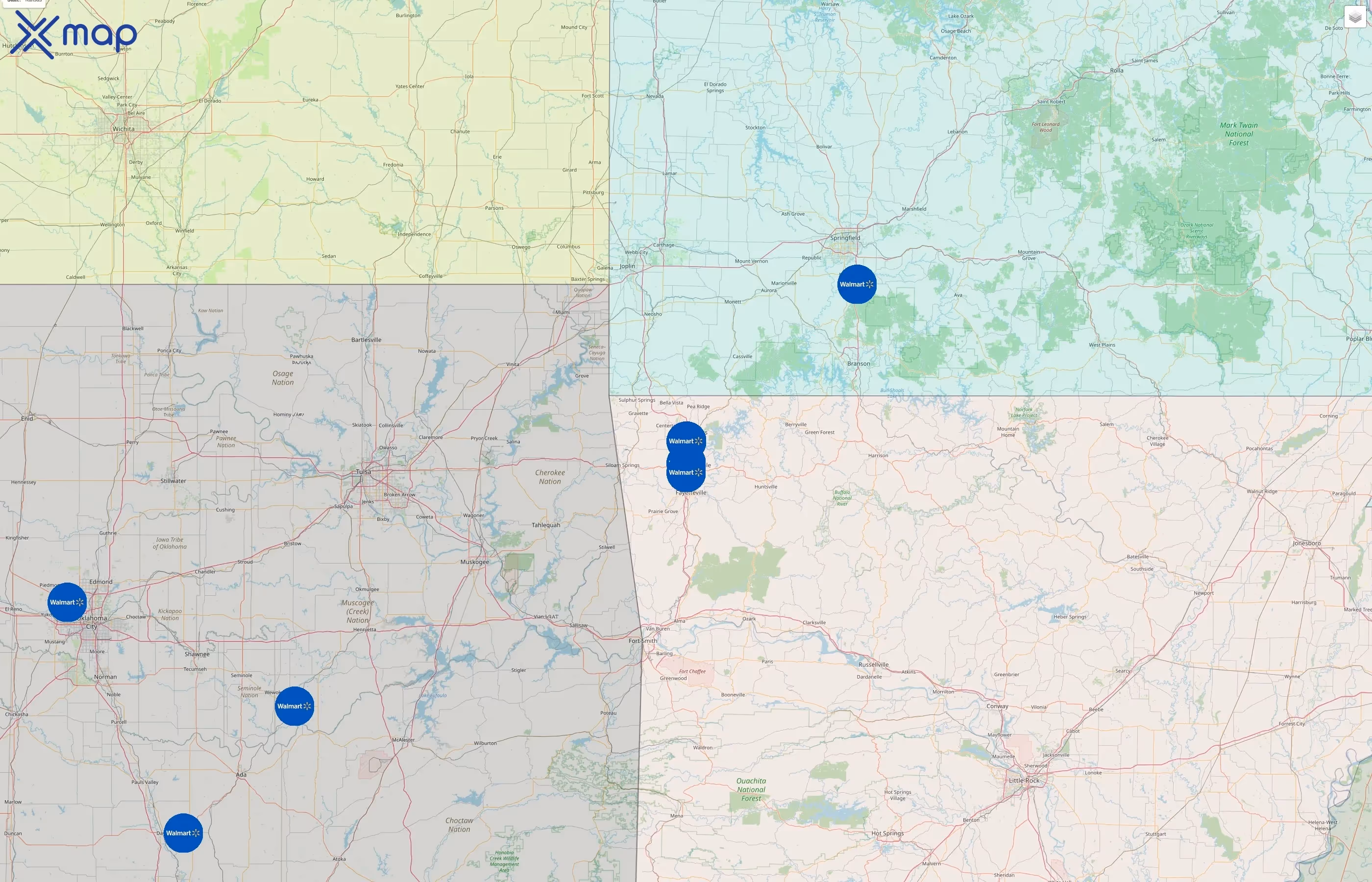 Walmart street hotspots