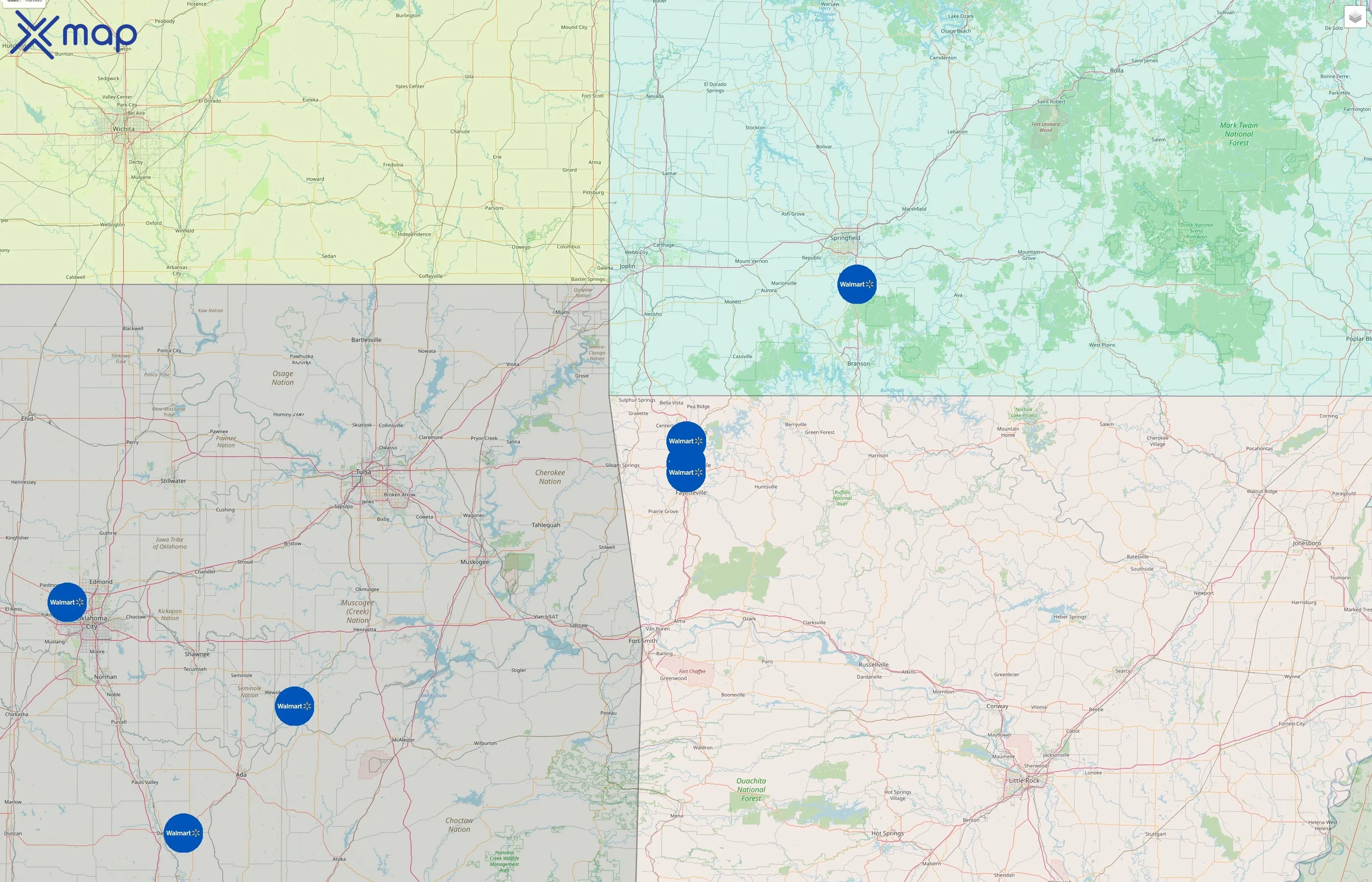 Walmart street hotspots