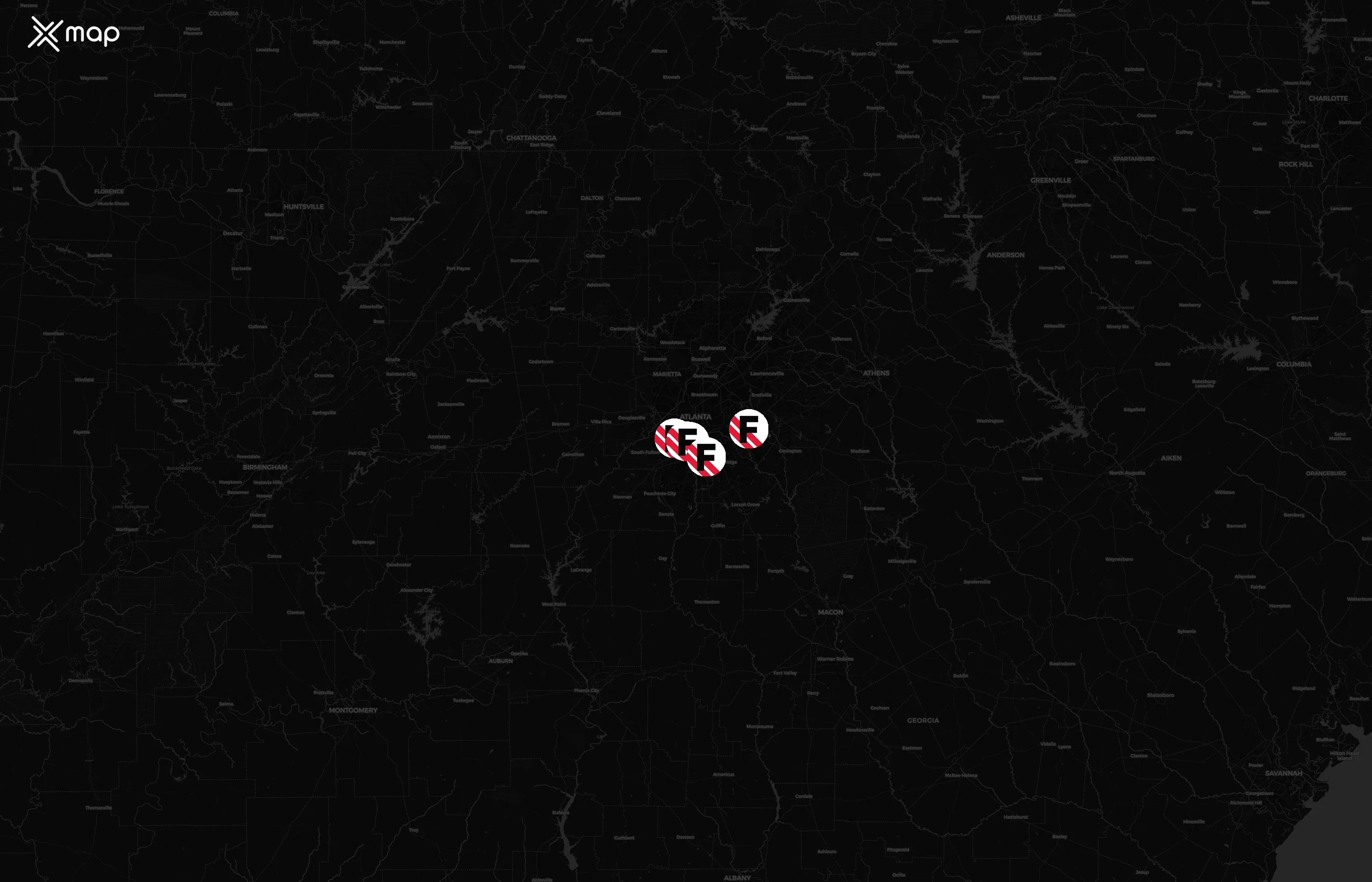 TGI Fridays city distribution