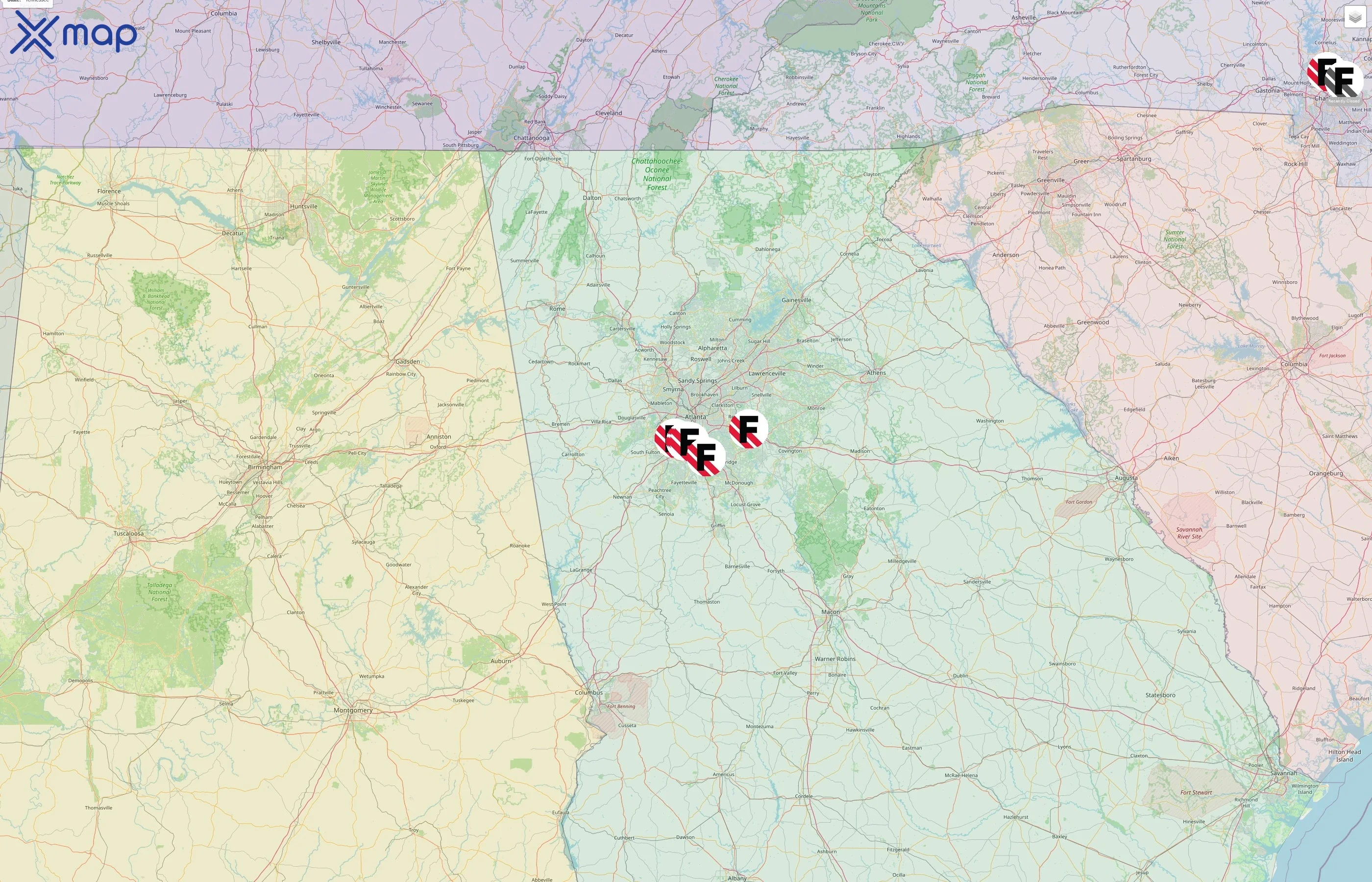 TGI Fridays street hotspots