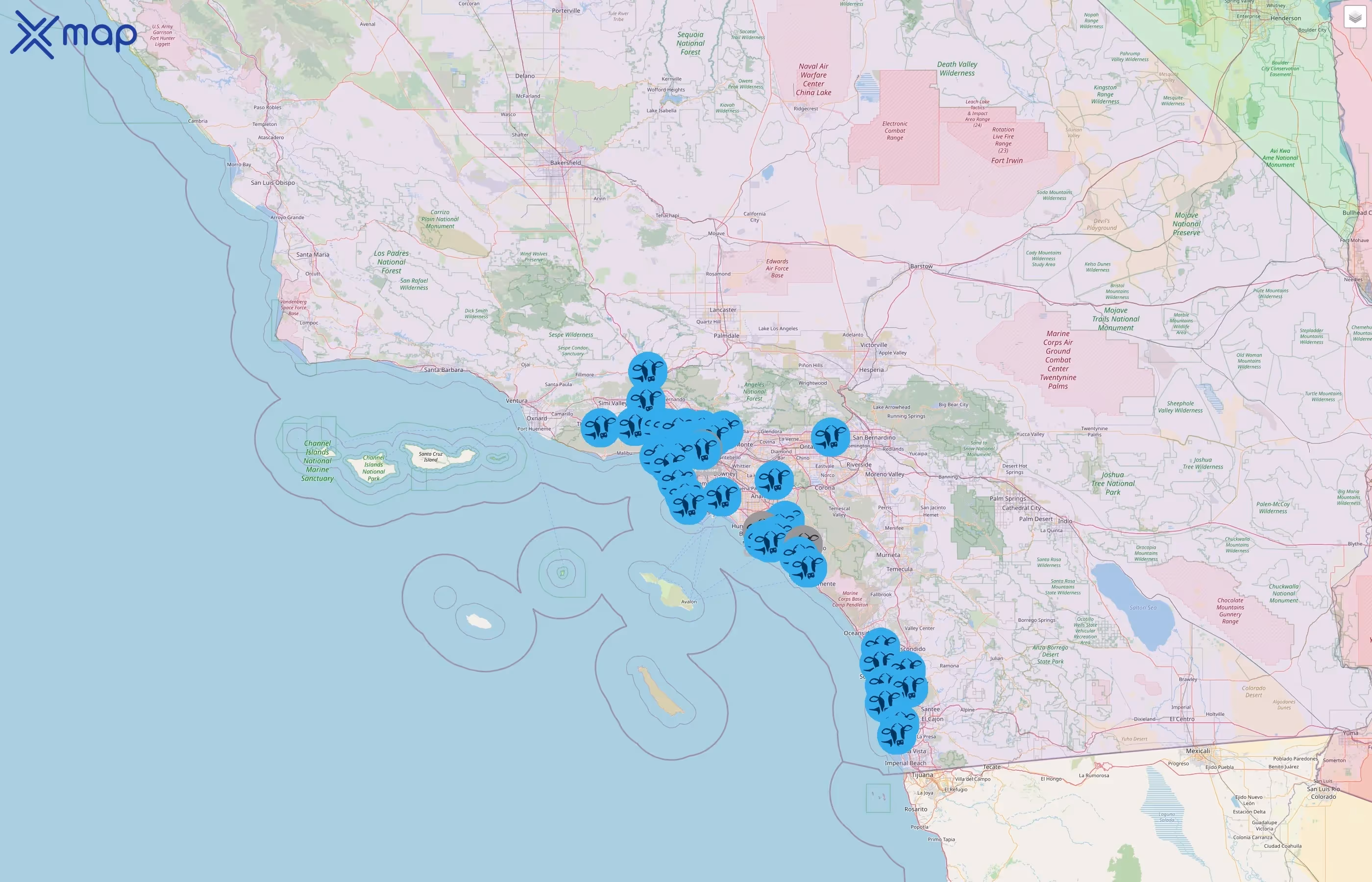Mendocino Farms street hotspots