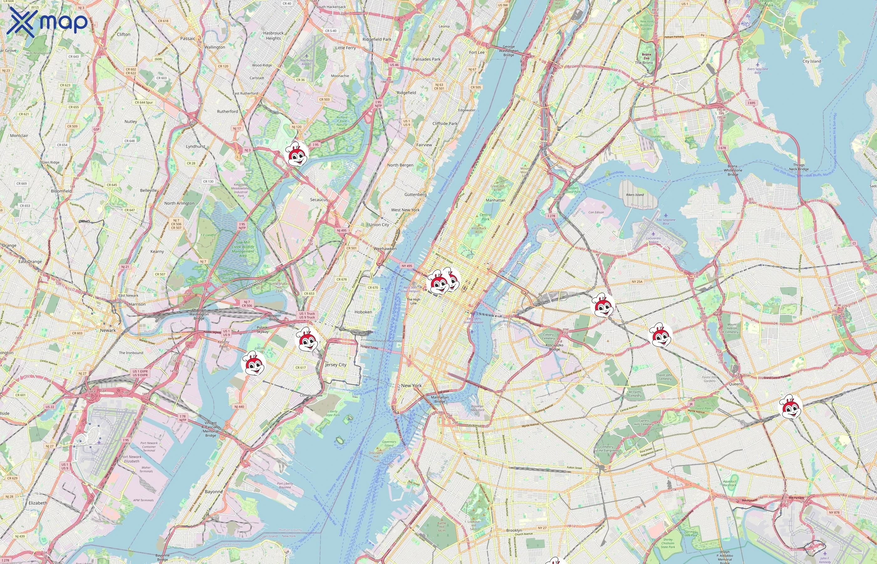 Jollibee area coverage