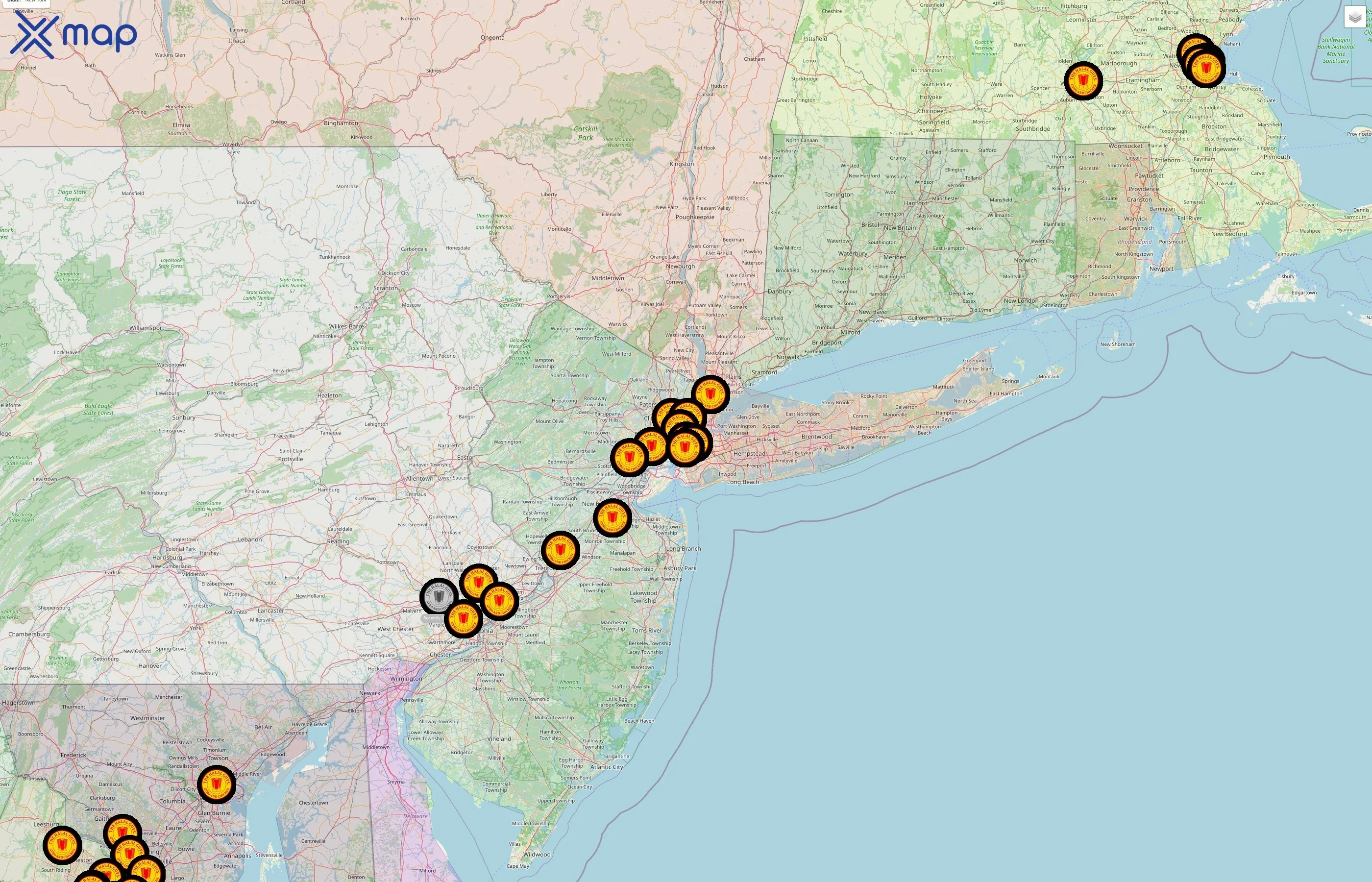 The Halal Guys street hotspots