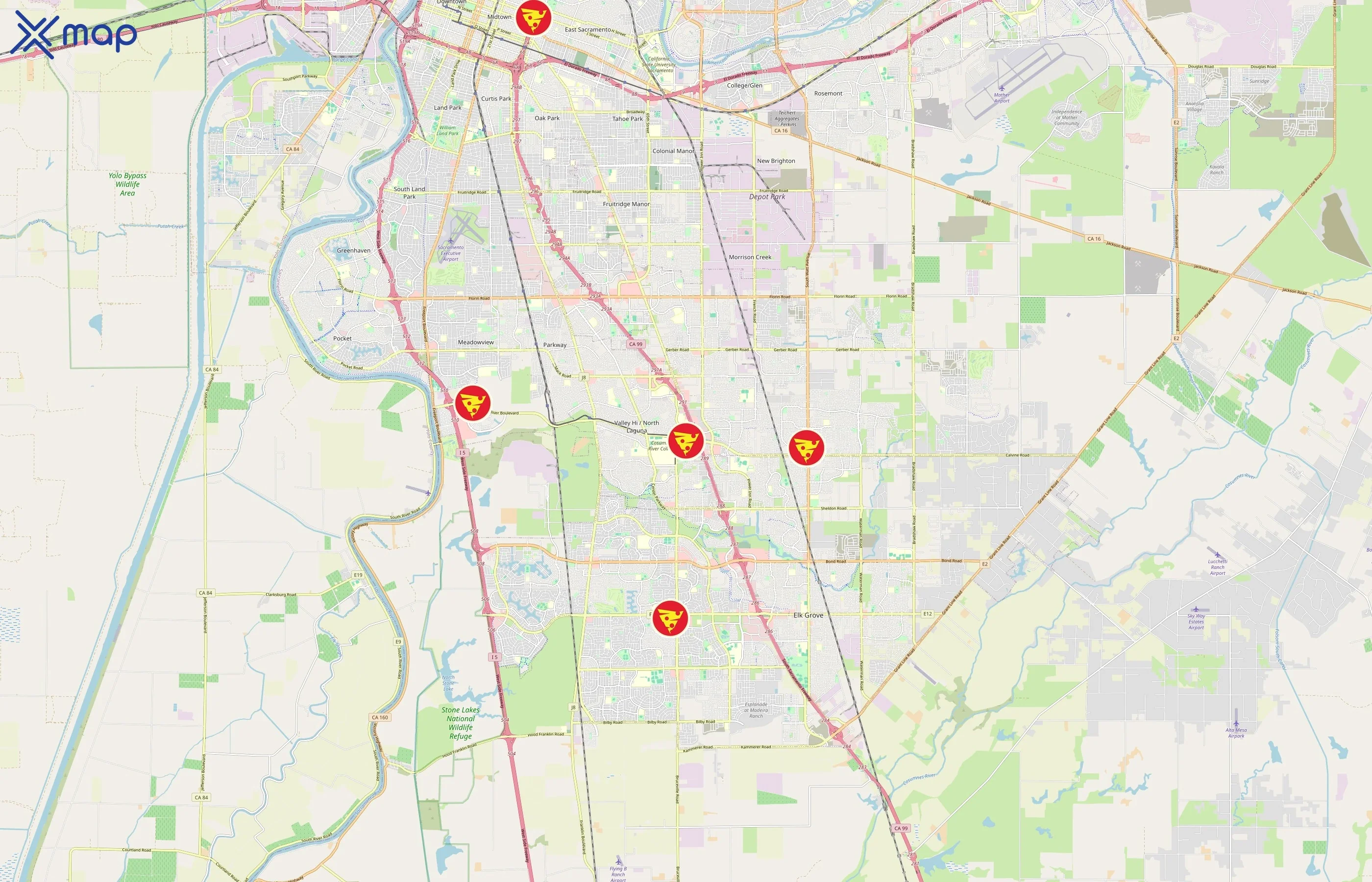 Pizza Twist area coverage