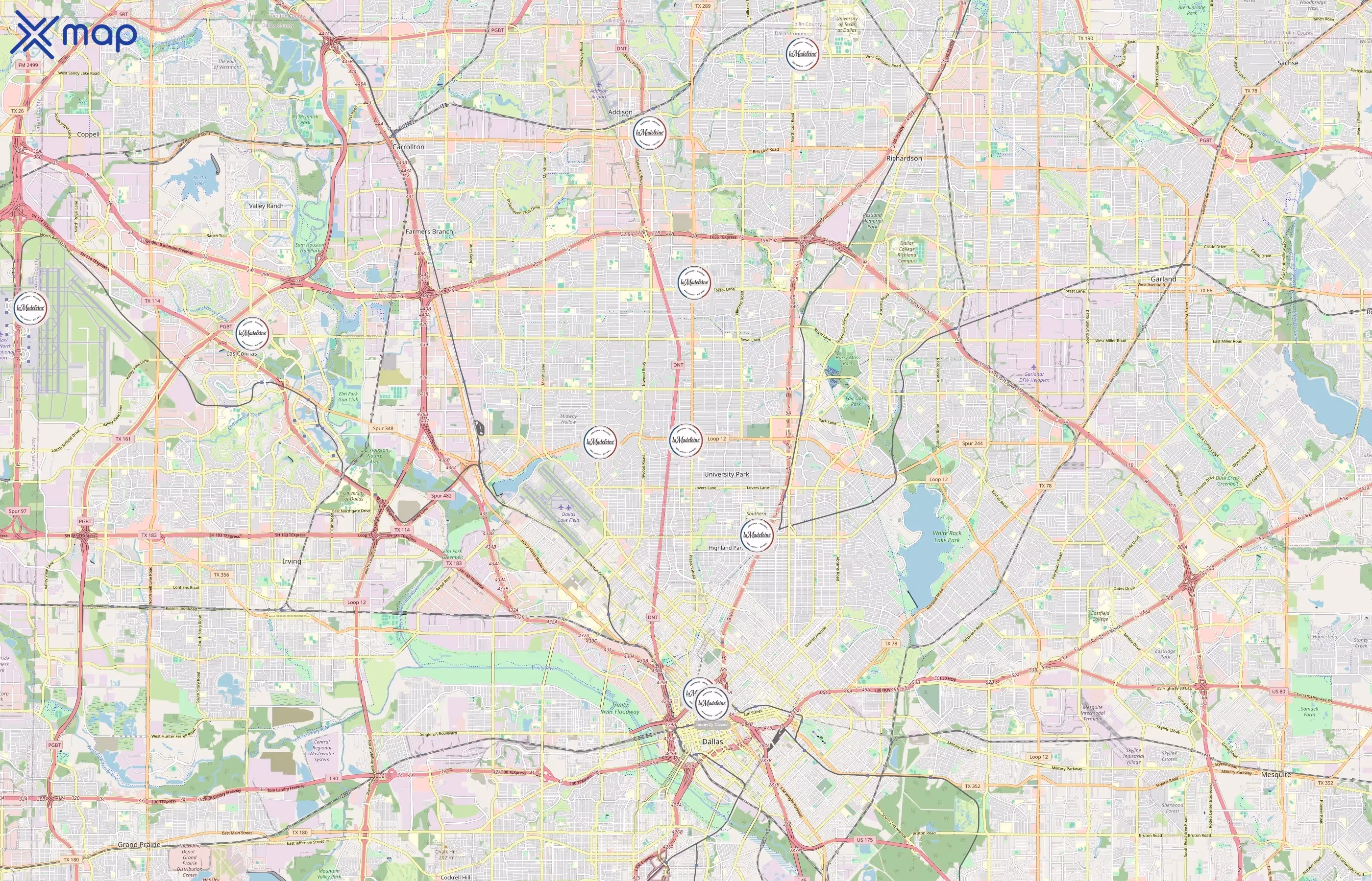 La Madeleine area coverage
