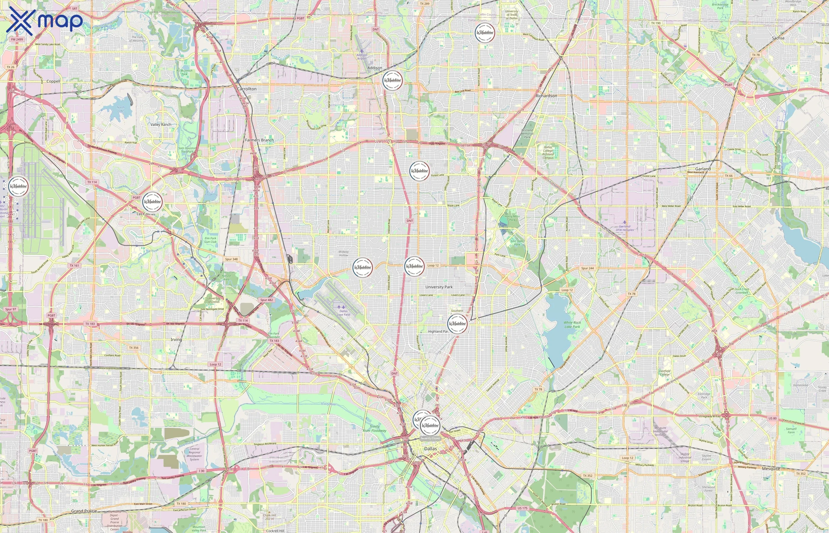 La Madeleine area coverage