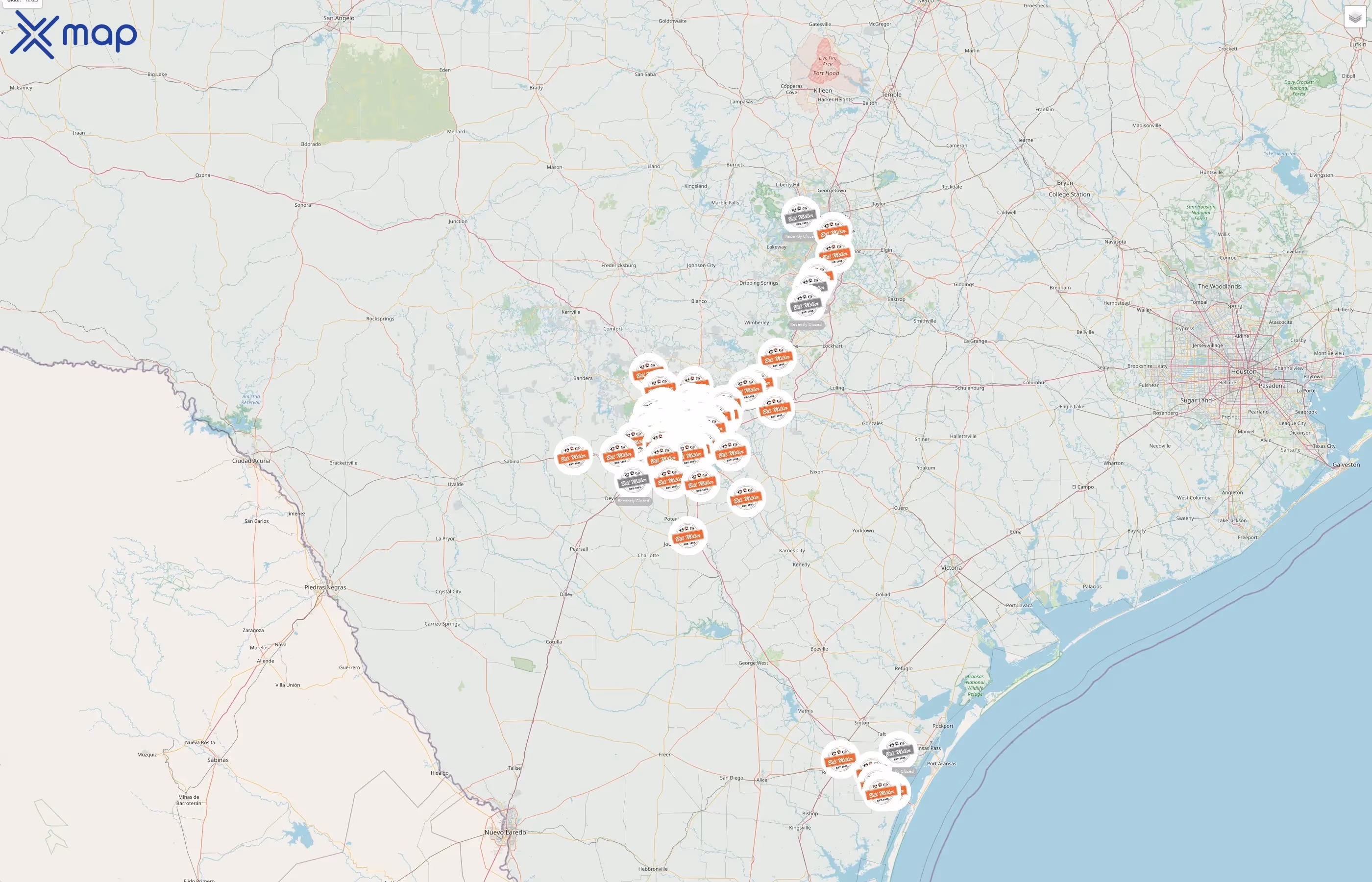 Bill Miller BBQ street hotspots