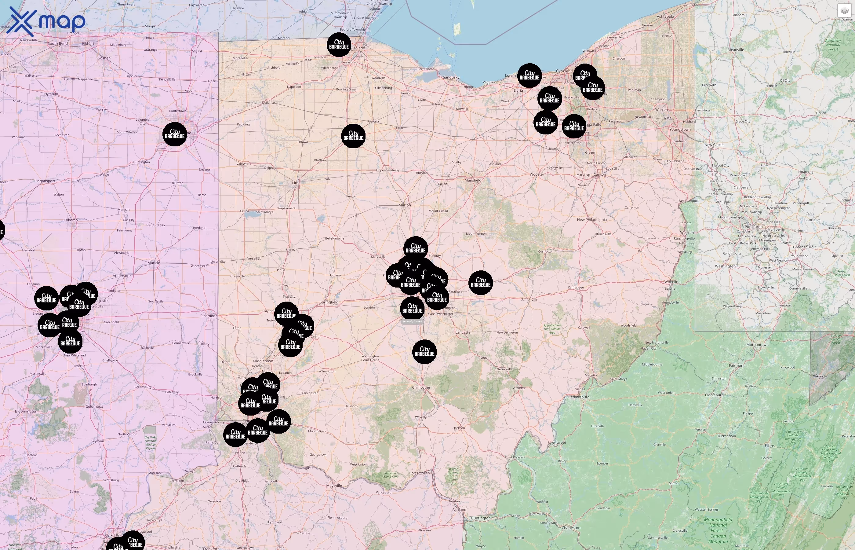 City Barbeque street hotspots