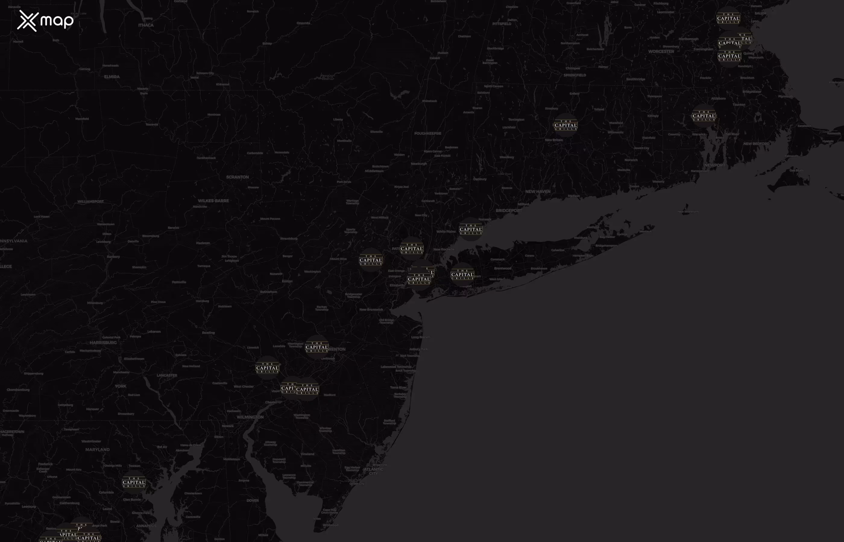 The Capital Grille city distribution