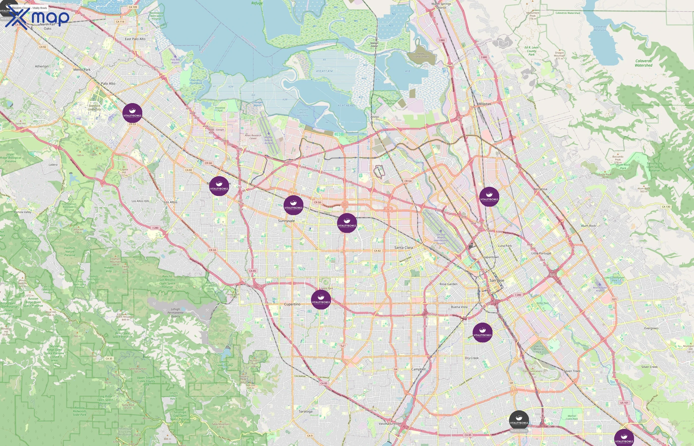 Vitality Bowls area coverage