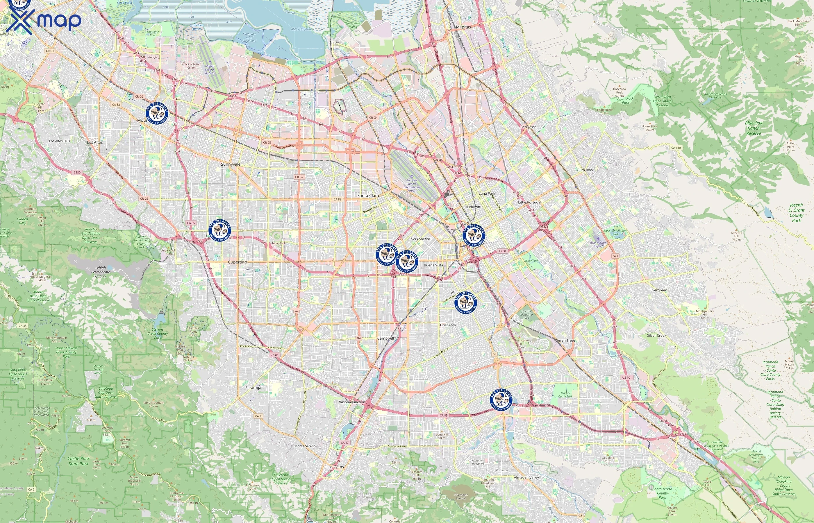 Nick The Greek area coverage