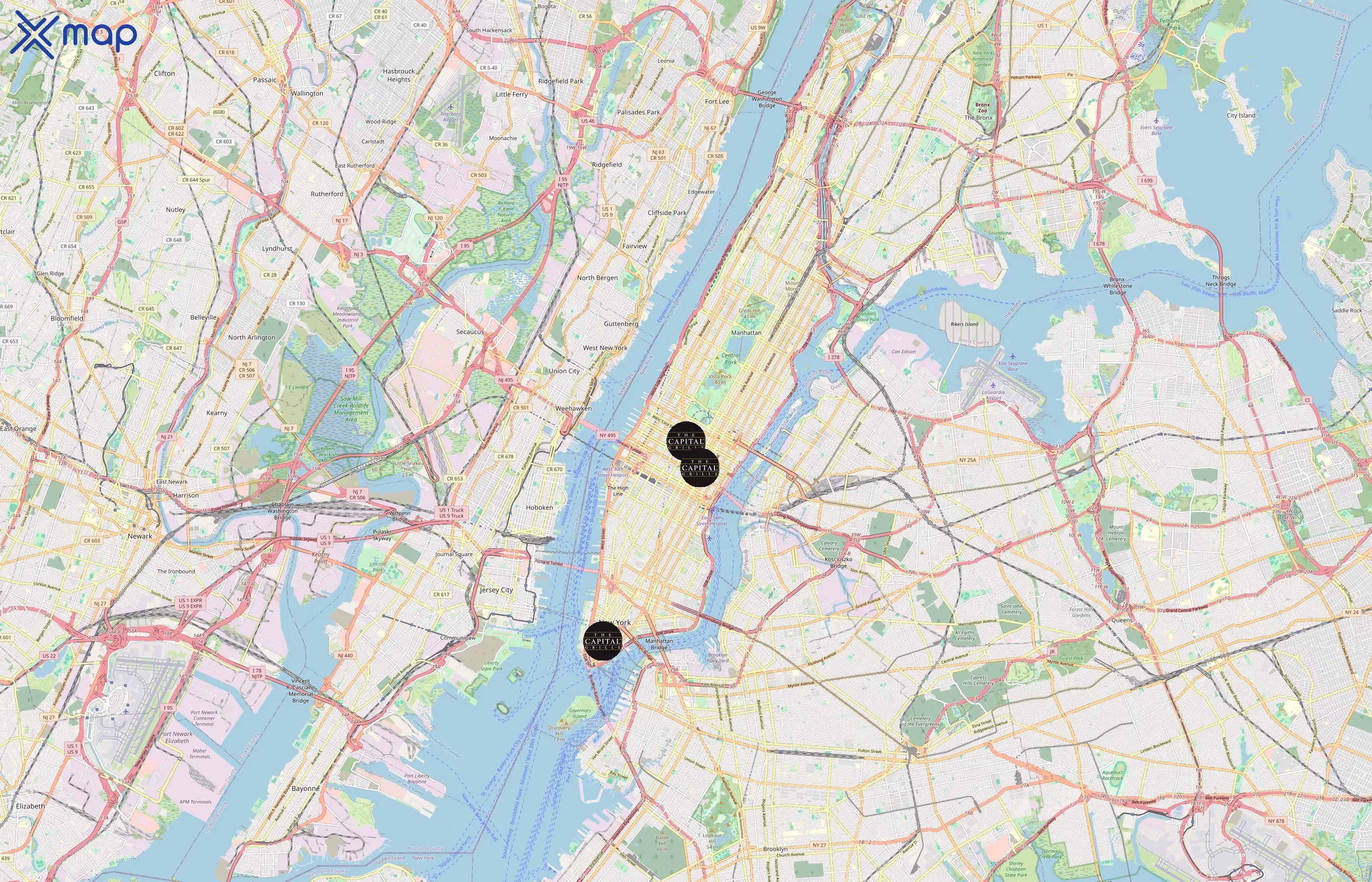 The Capital Grille area coverage