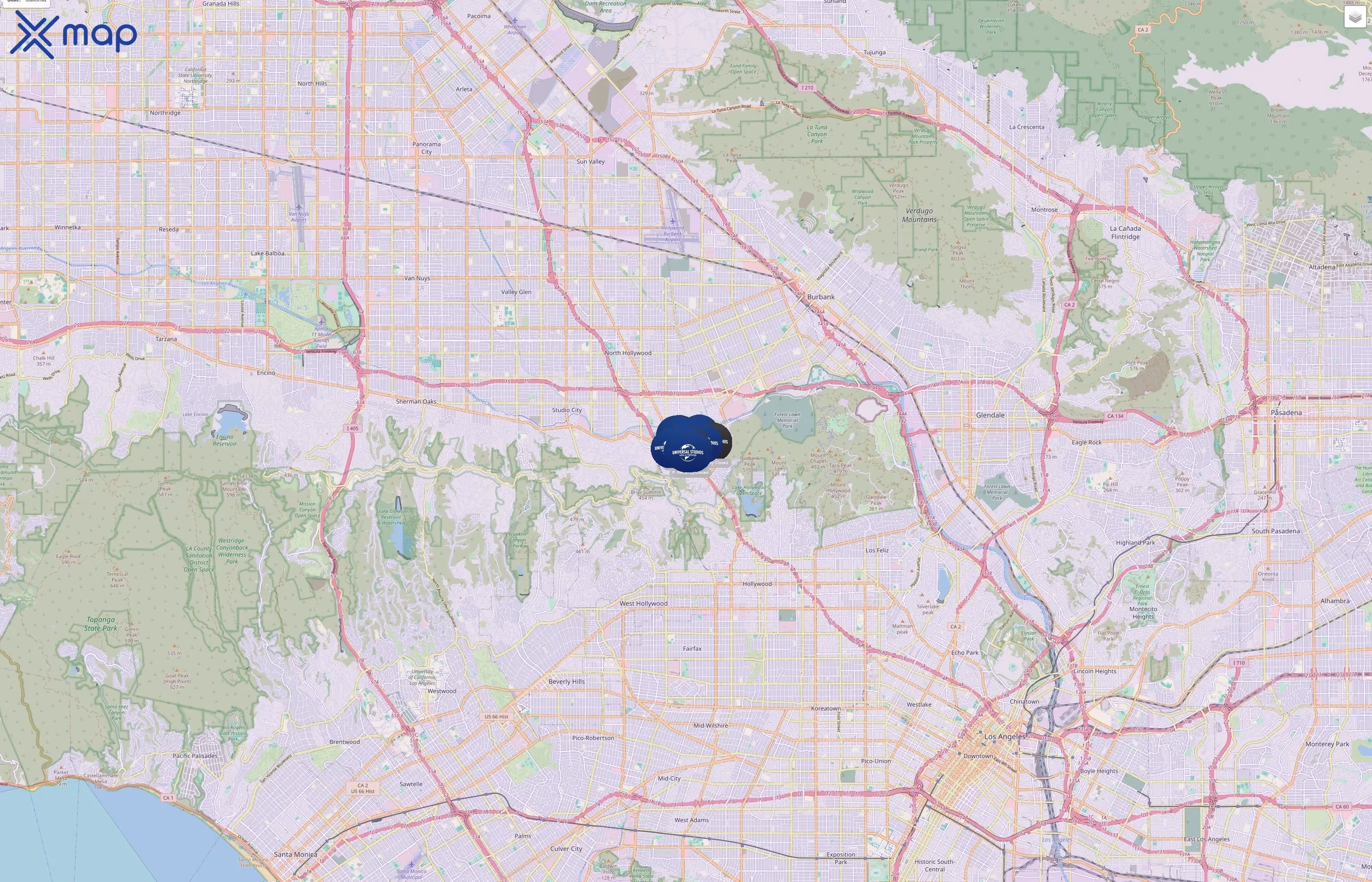 Universal Studios Hollywood traffic data