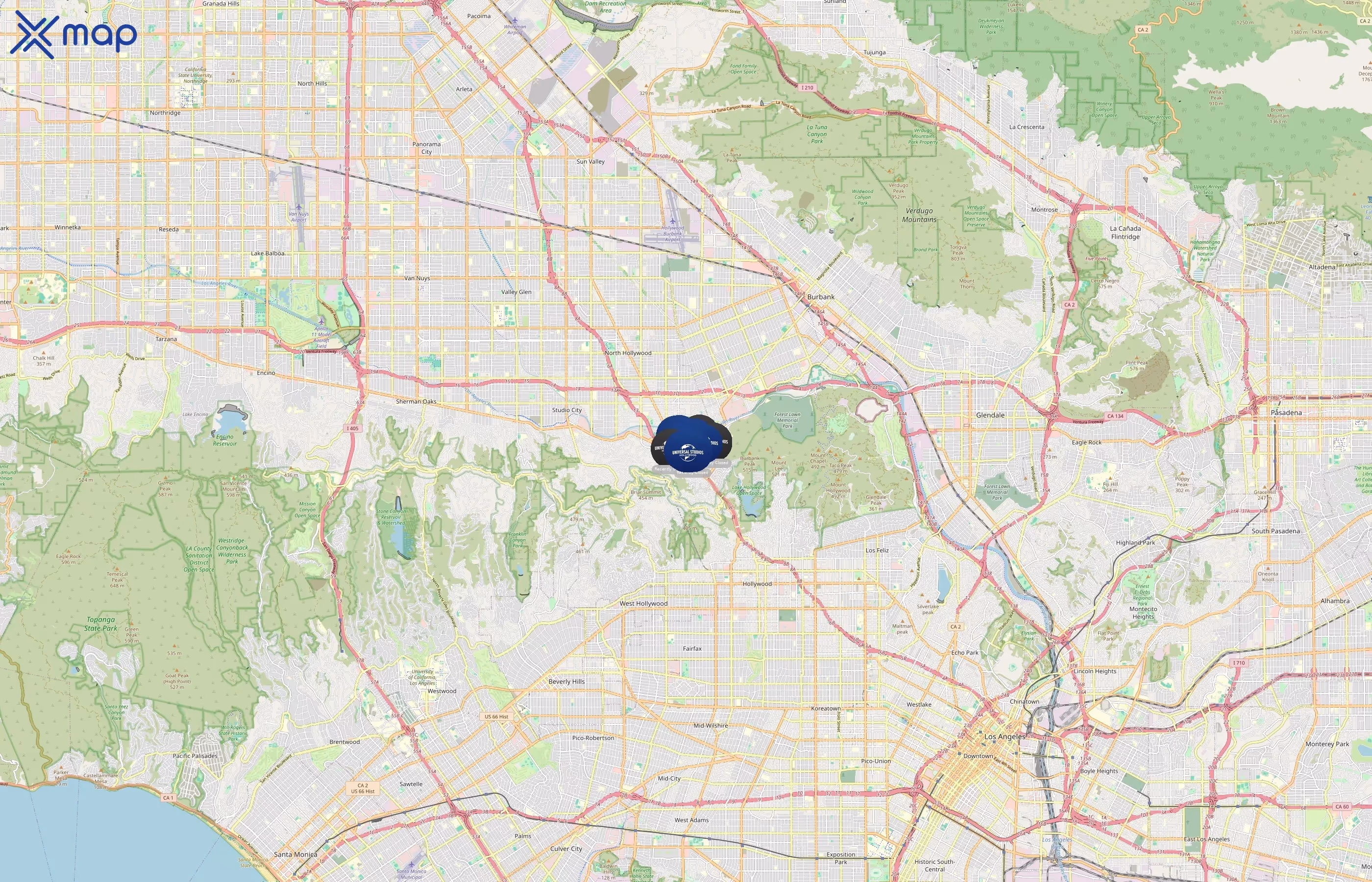 Universal Studios Hollywood area coverage