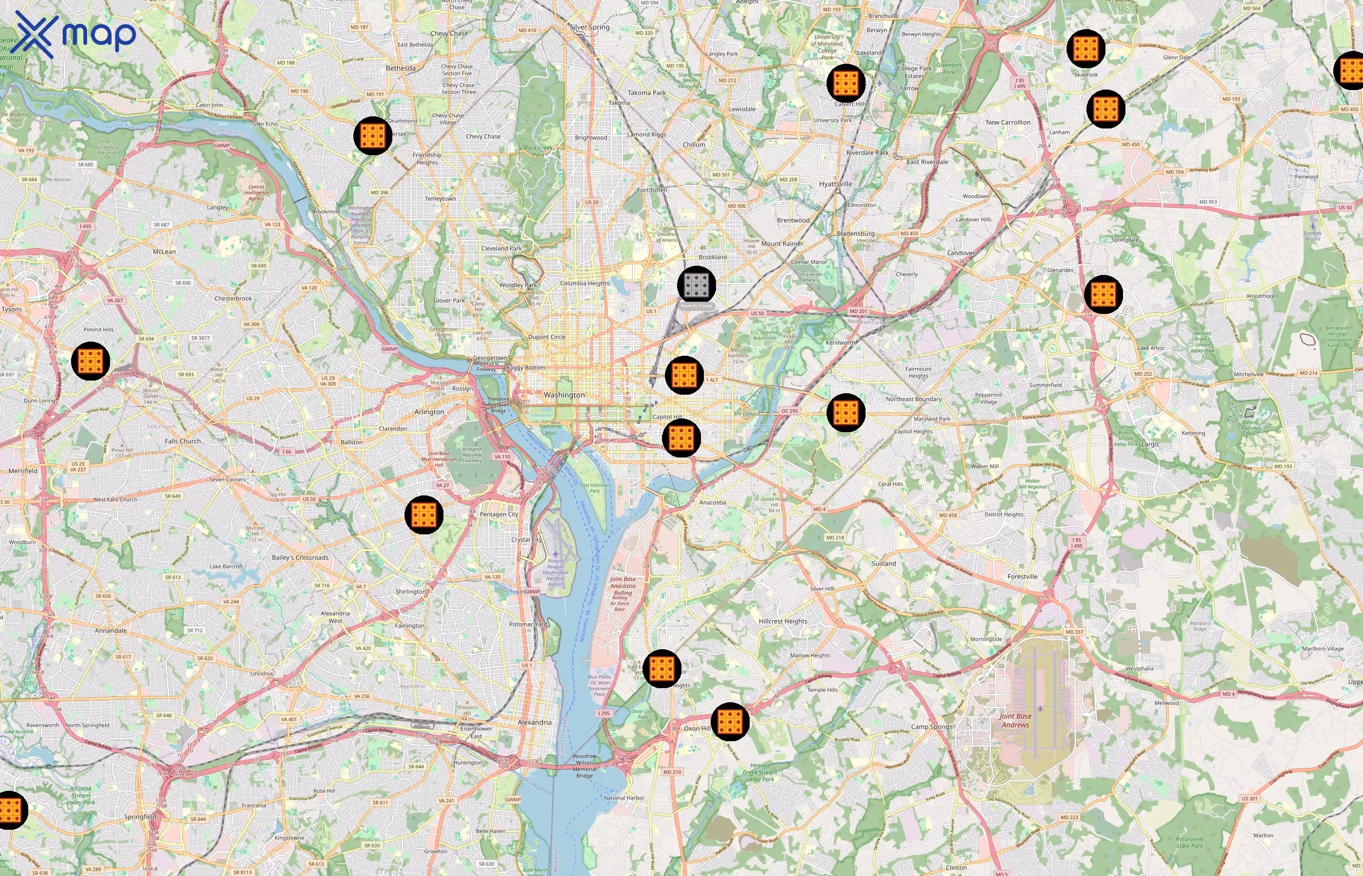 Ledo Pizza area coverage
