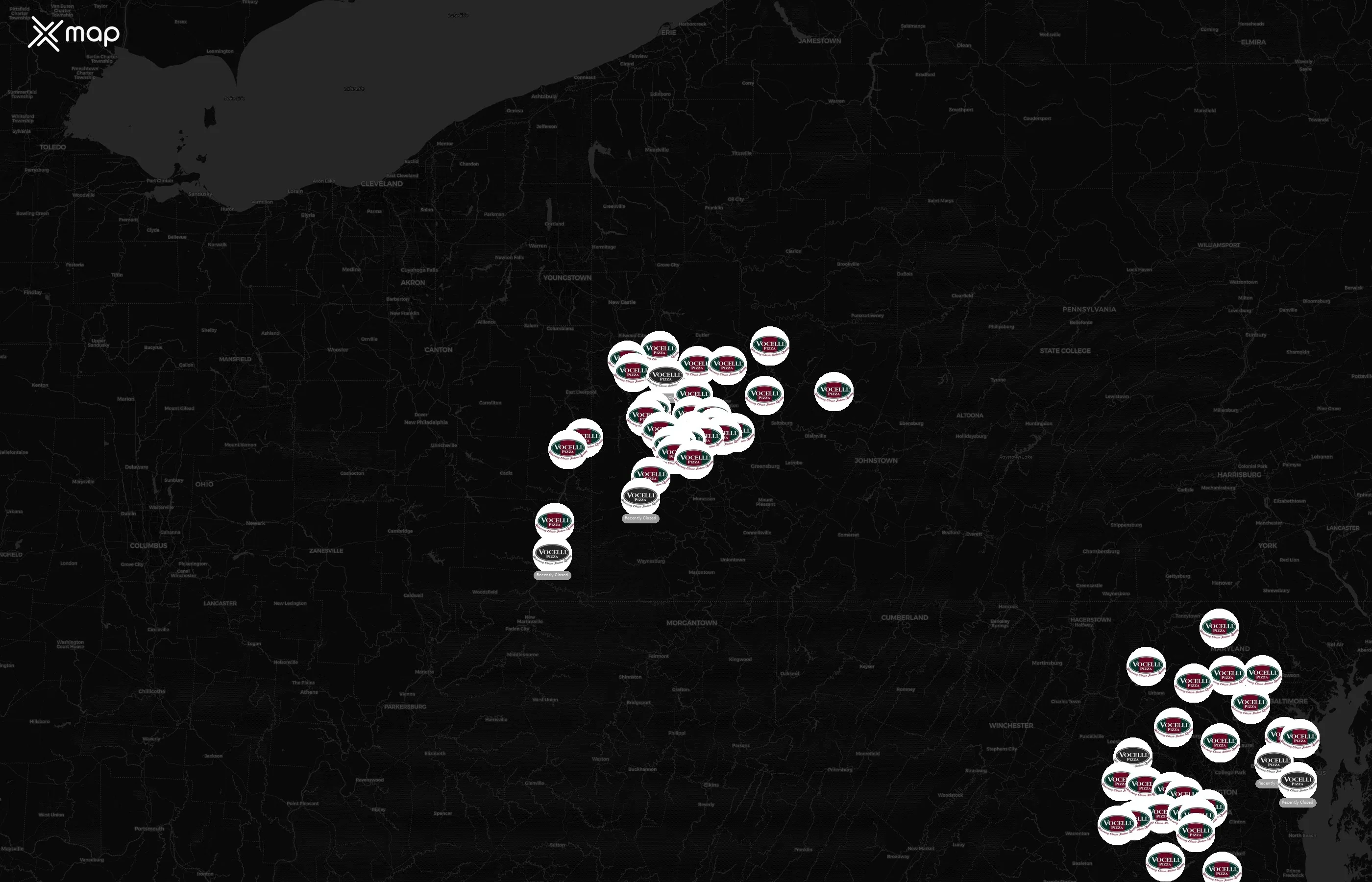 Vocelli Pizza city distribution