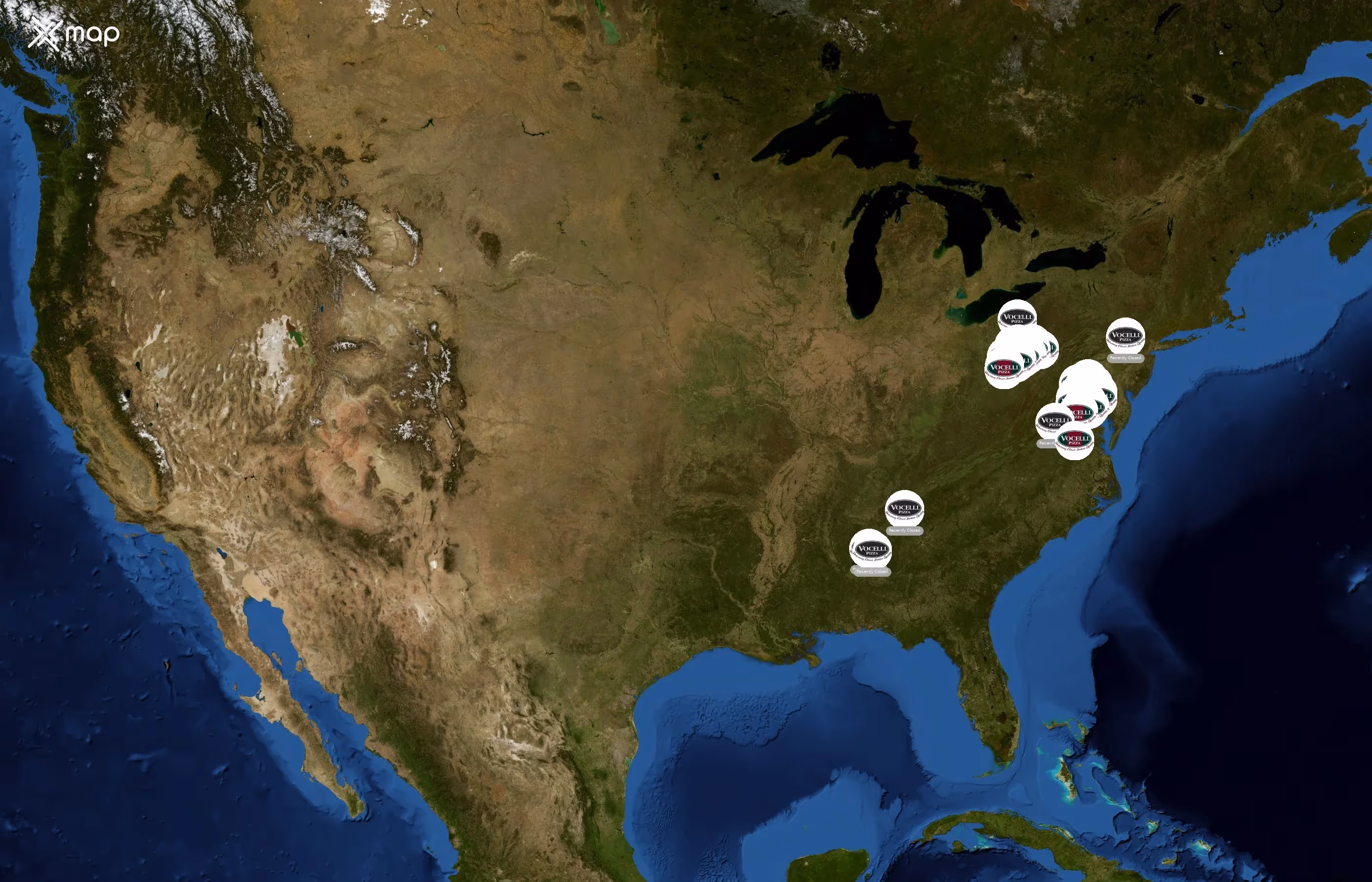 Vocelli Pizza state distribution