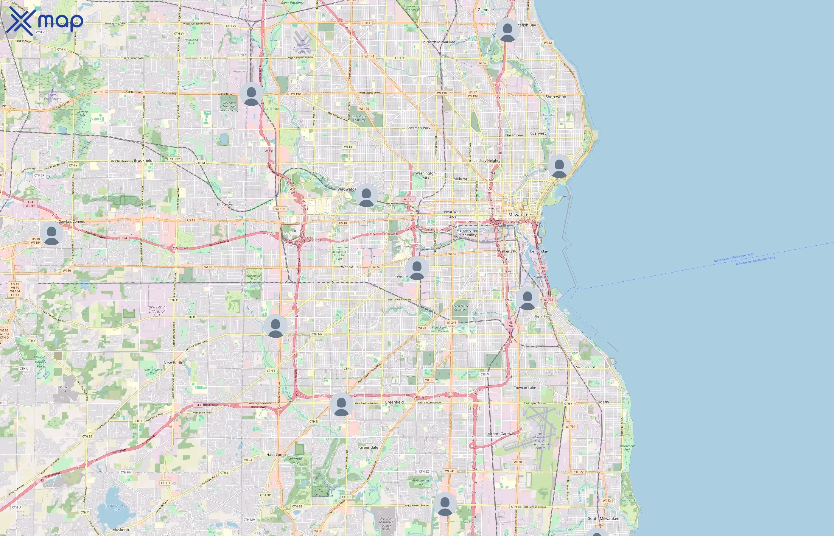 Toppers Pizza area coverage