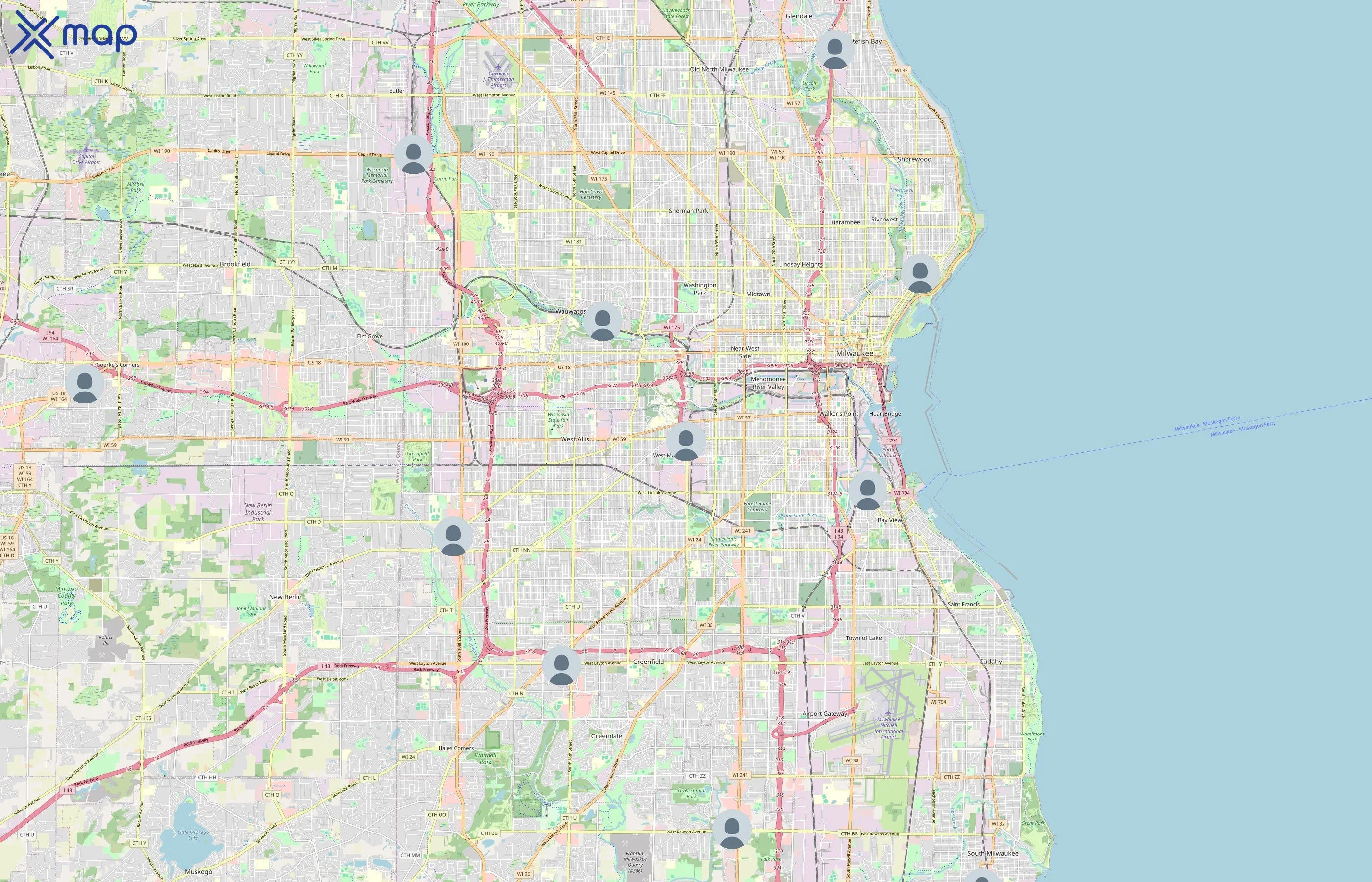 Toppers Pizza area coverage