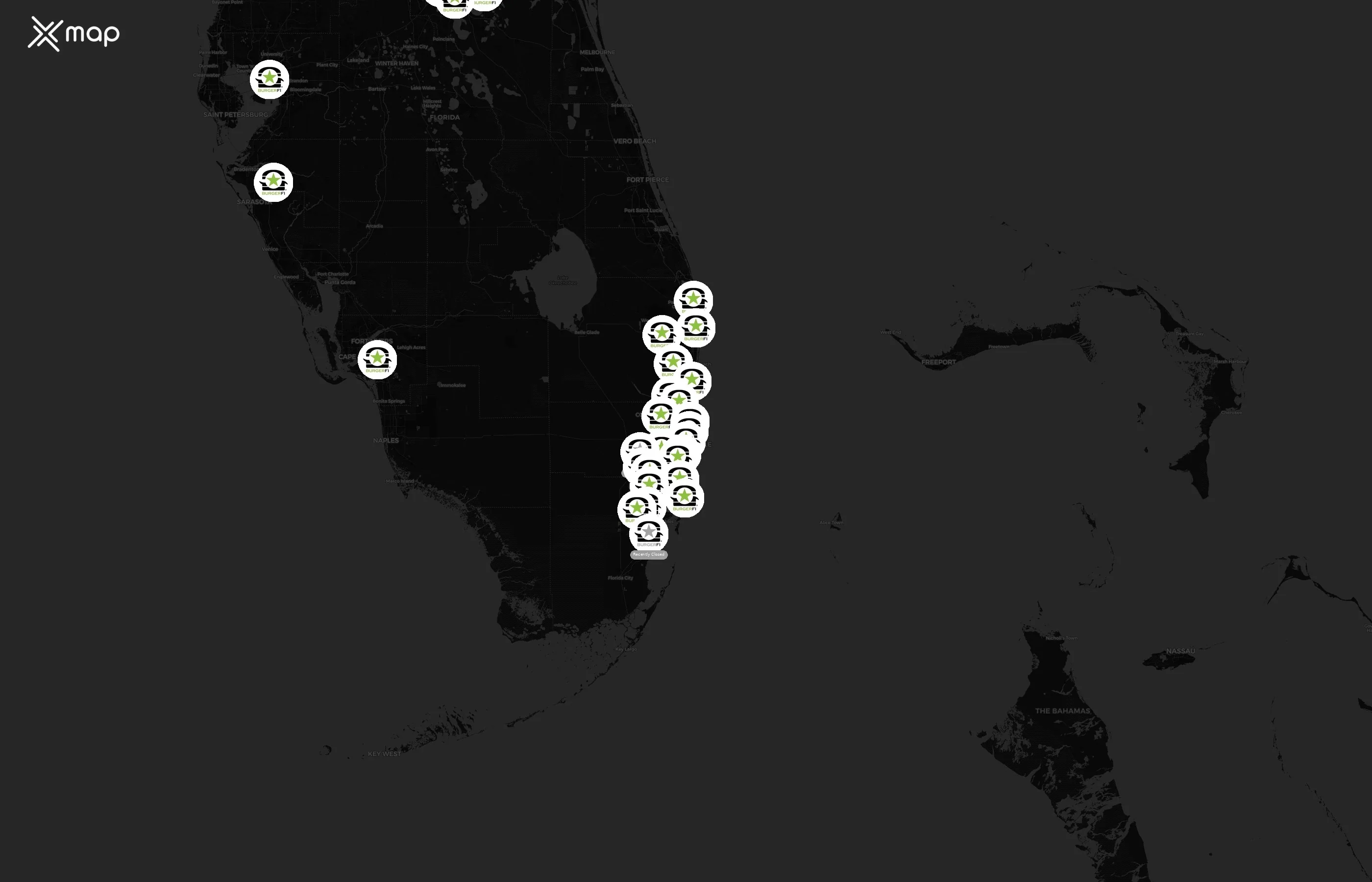 BurgerFi city distribution