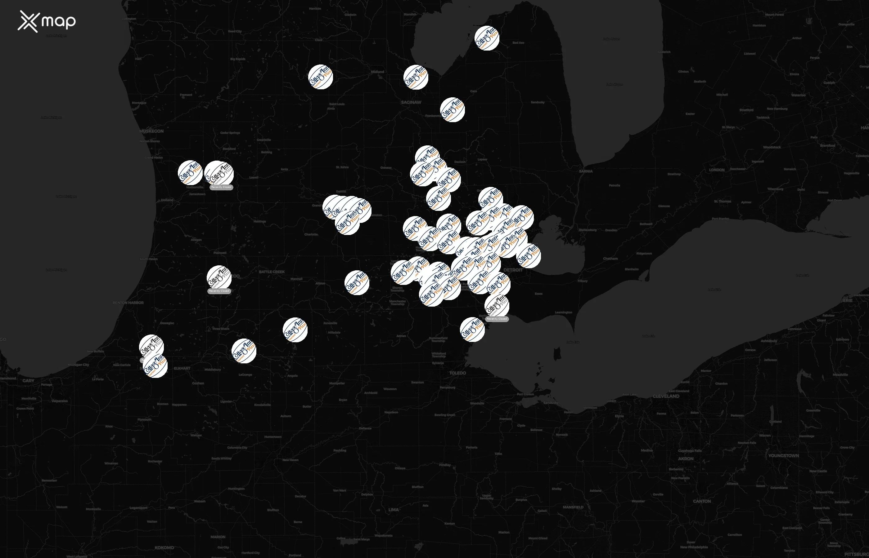 Cottage Inn Pizza city distribution