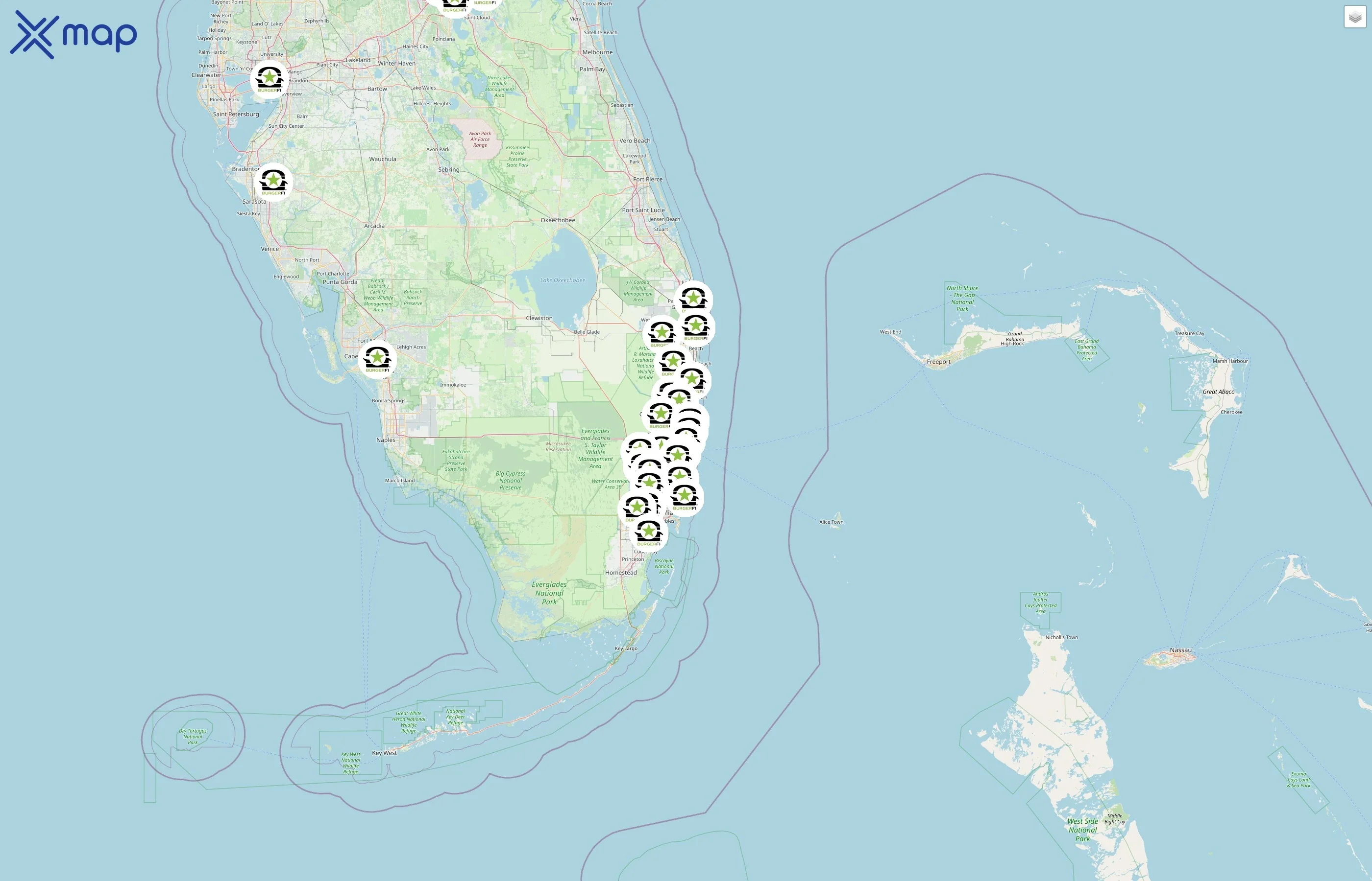 BurgerFi street hotspots