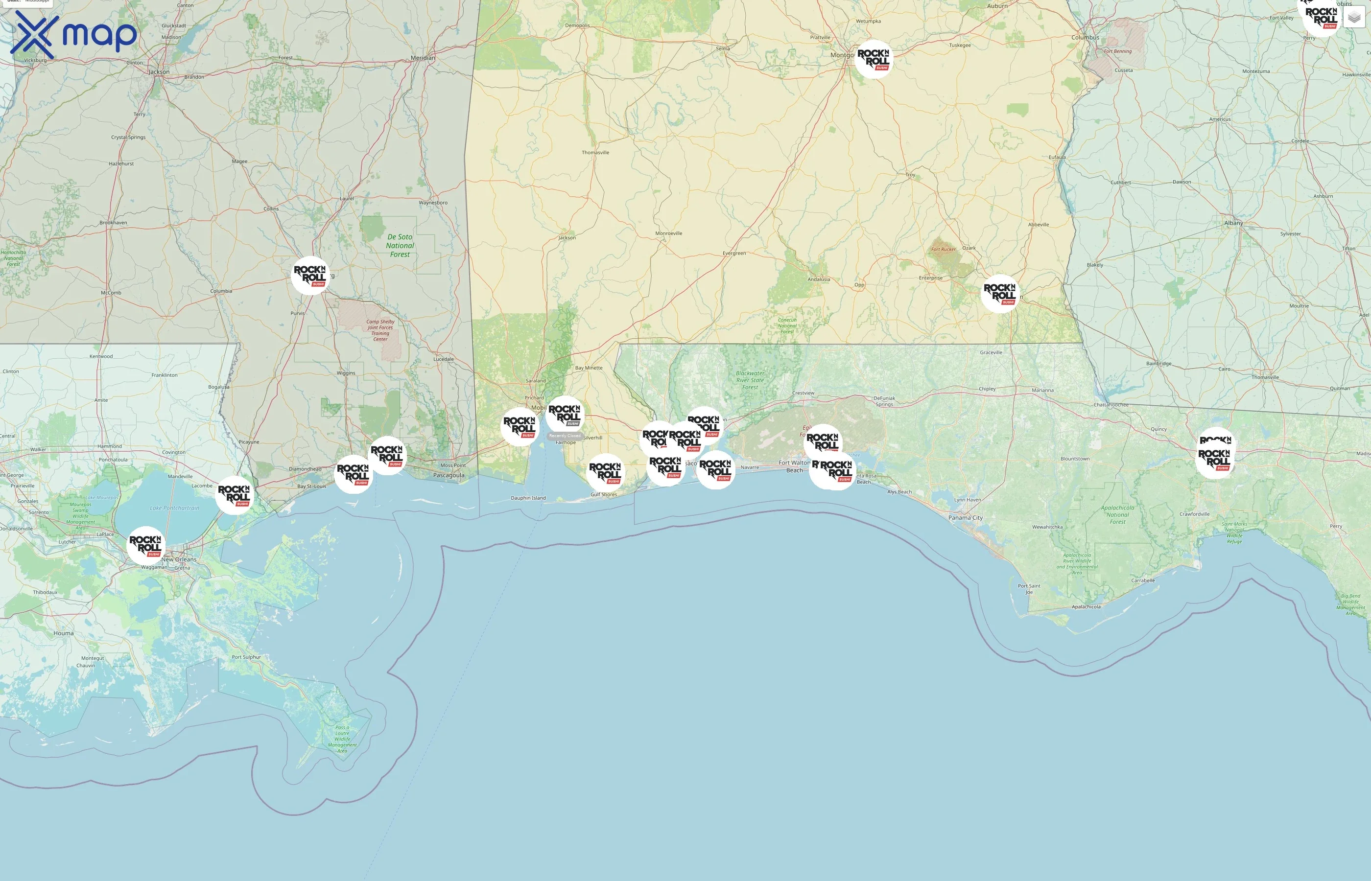 Rock N Roll Sushi street hotspots