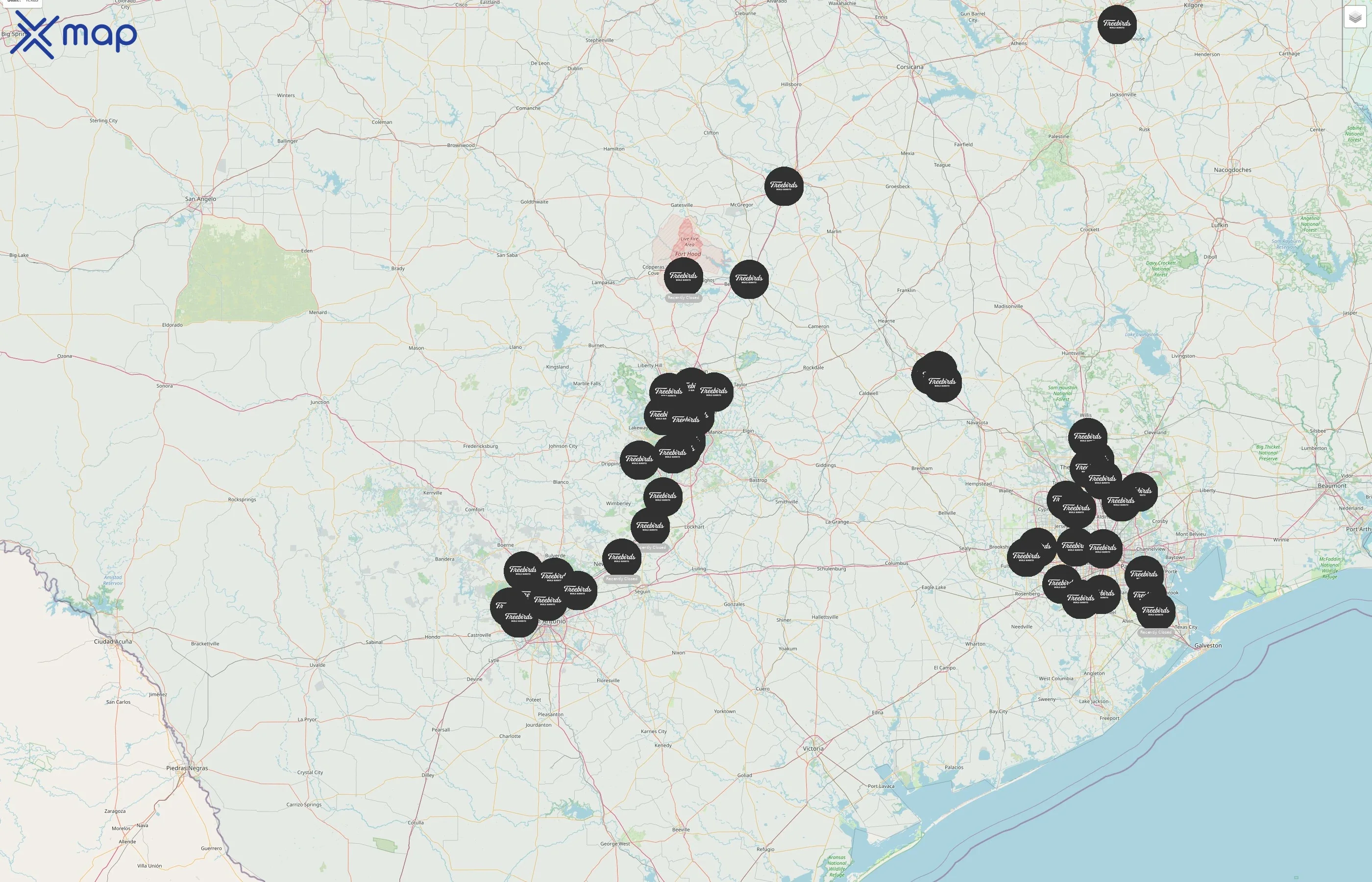 Freebirds World Burrito street hotspots