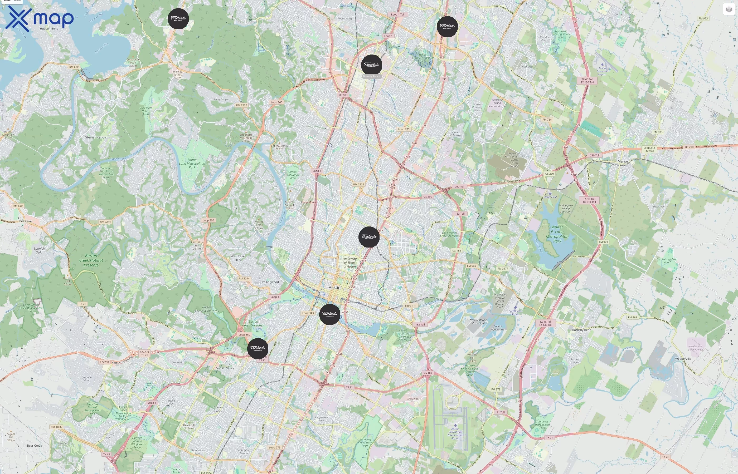 Freebirds World Burrito traffic data