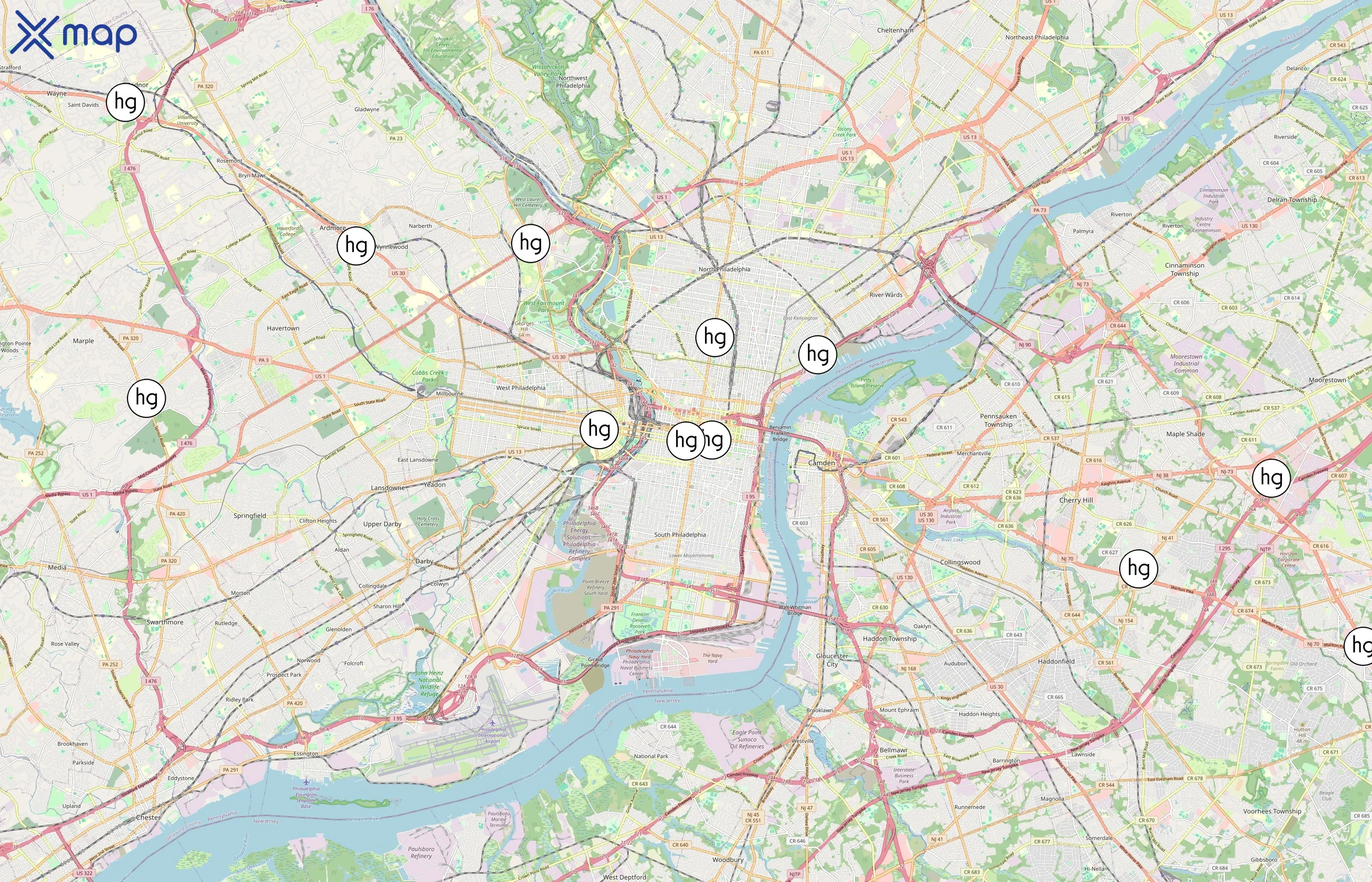 honeygrow area coverage