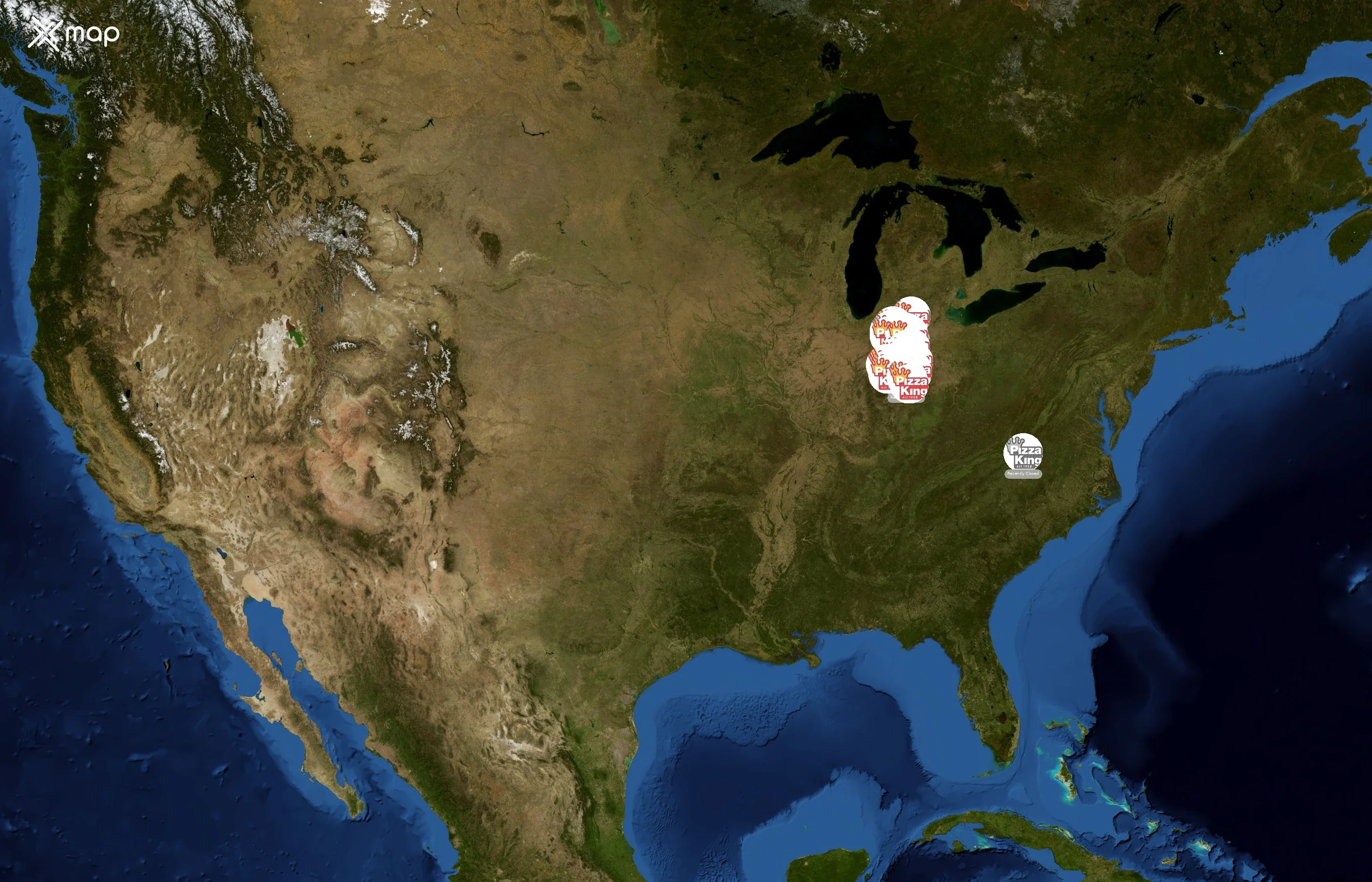 Pizza King state distribution