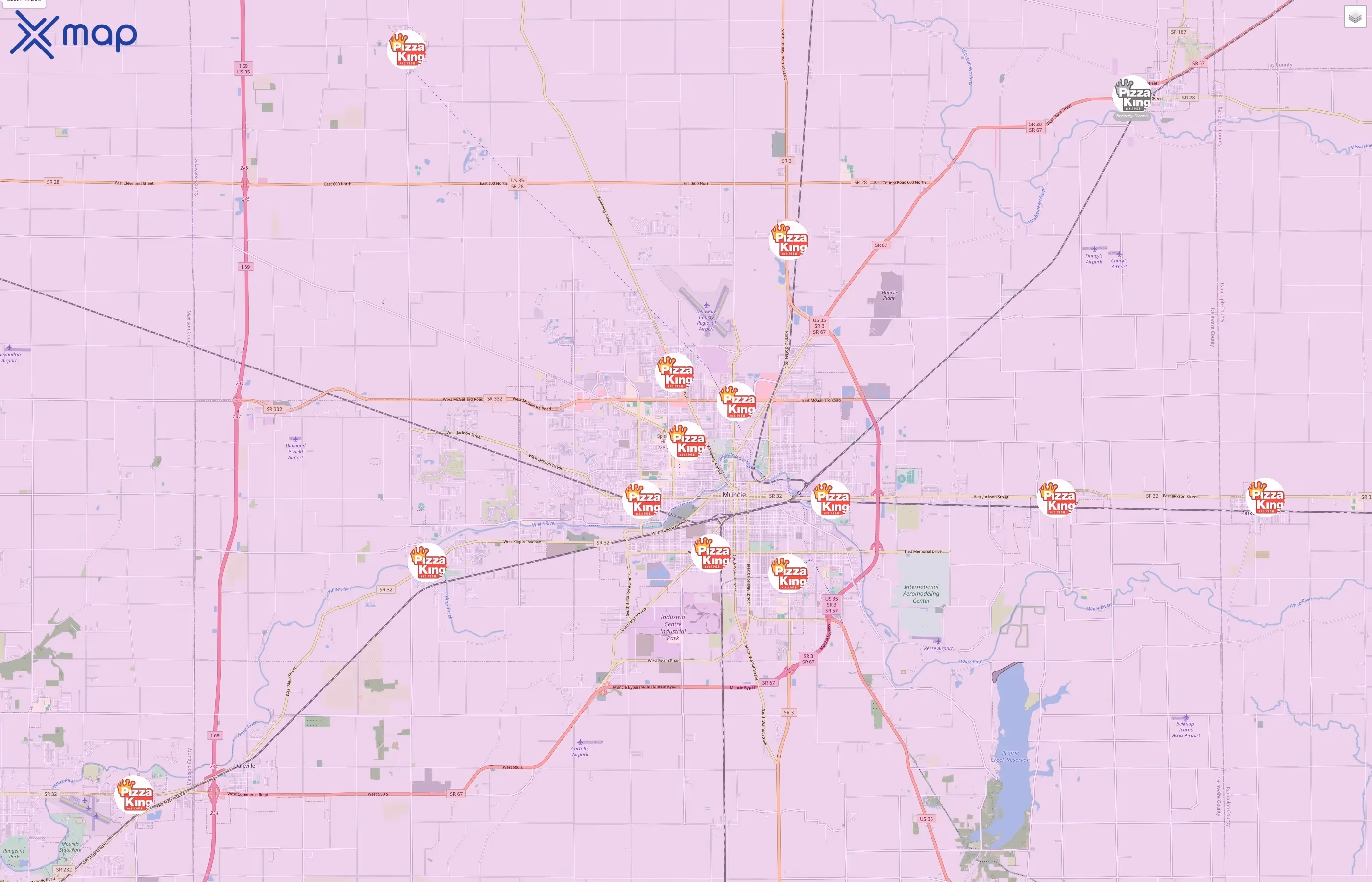 Pizza King traffic data