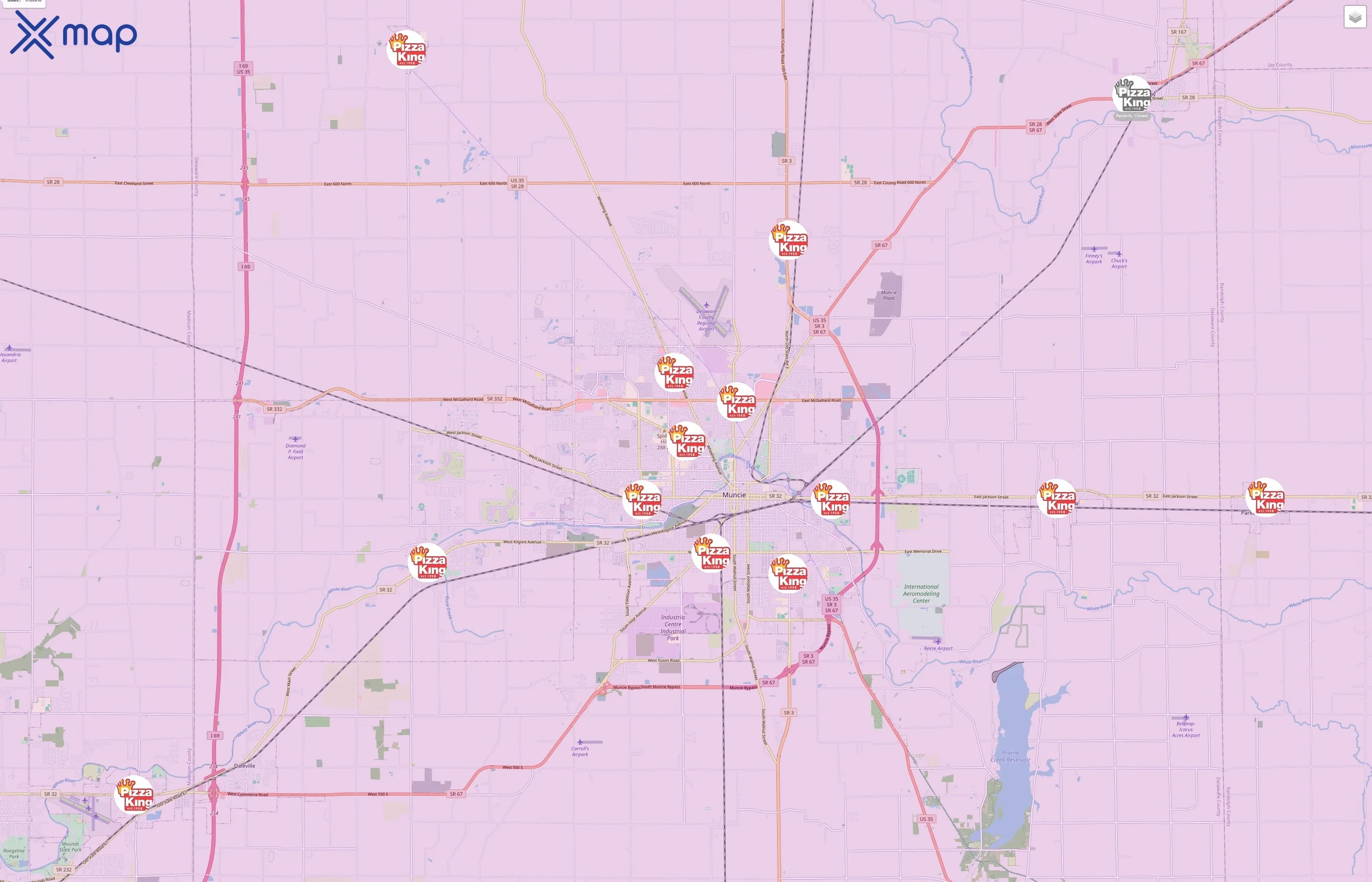 Pizza King traffic data
