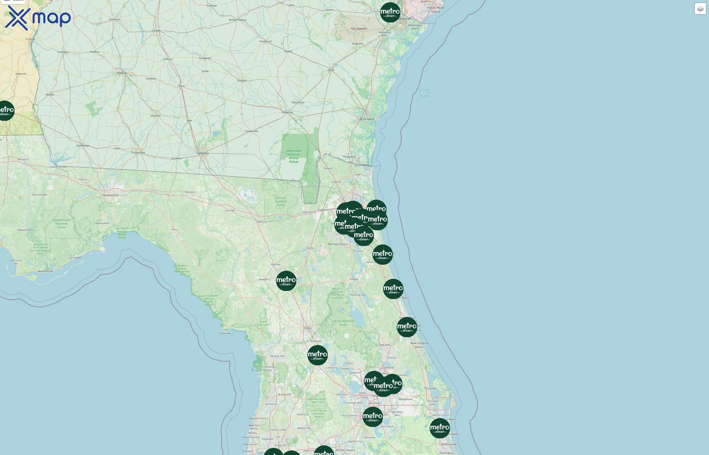 Metro Diner street hotspots