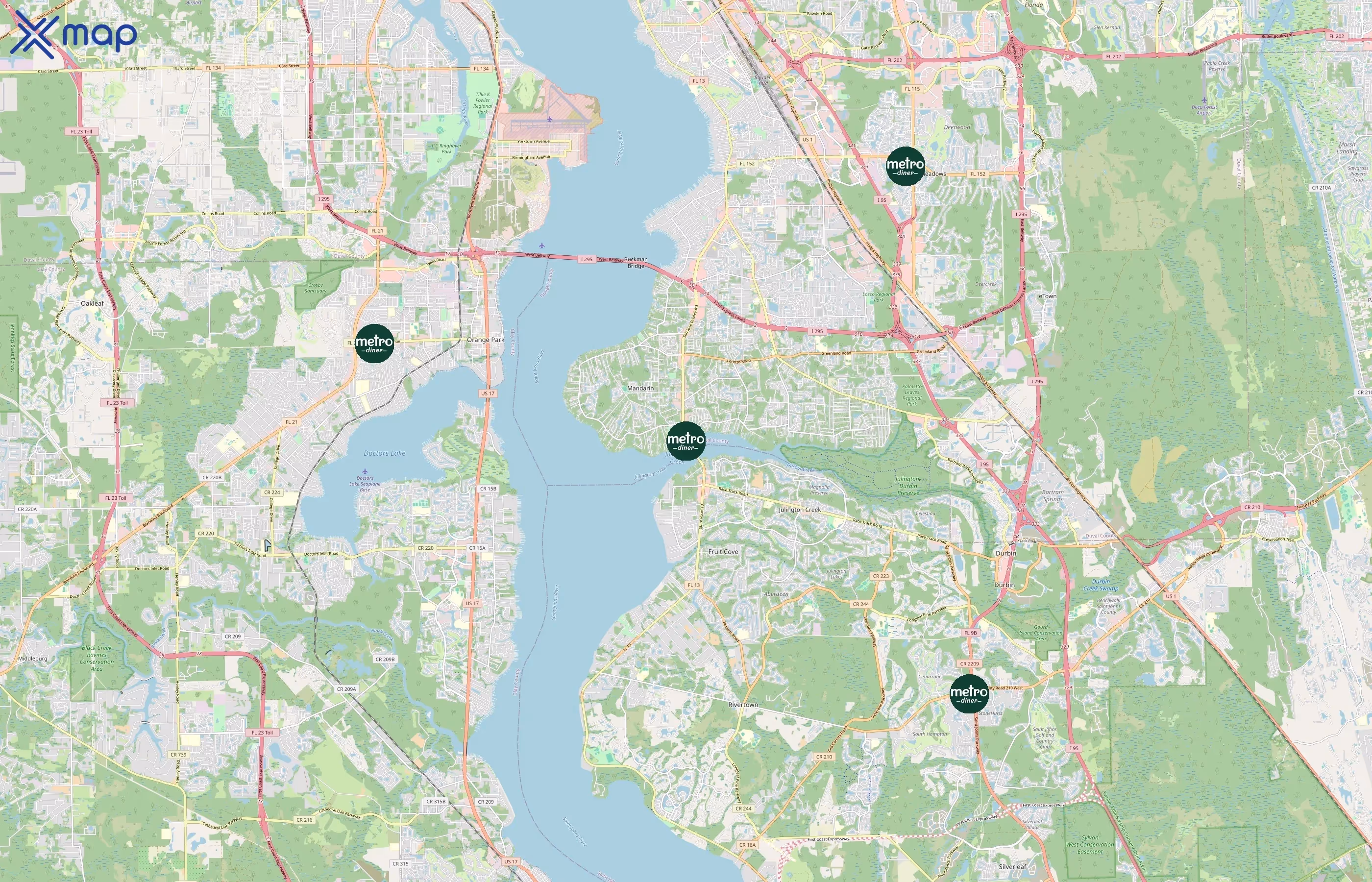 Metro Diner area coverage