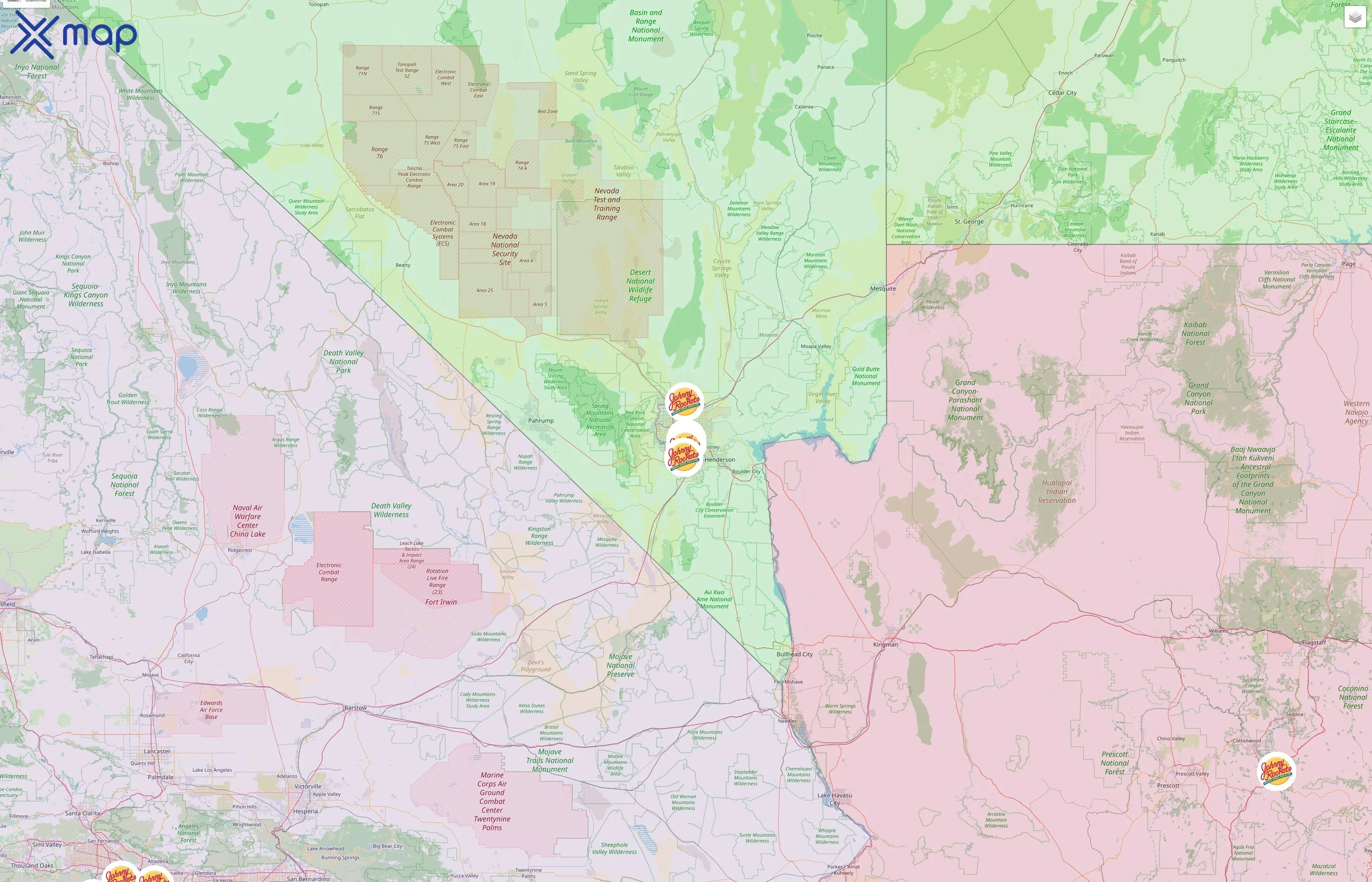 Johnny Rockets street hotspots