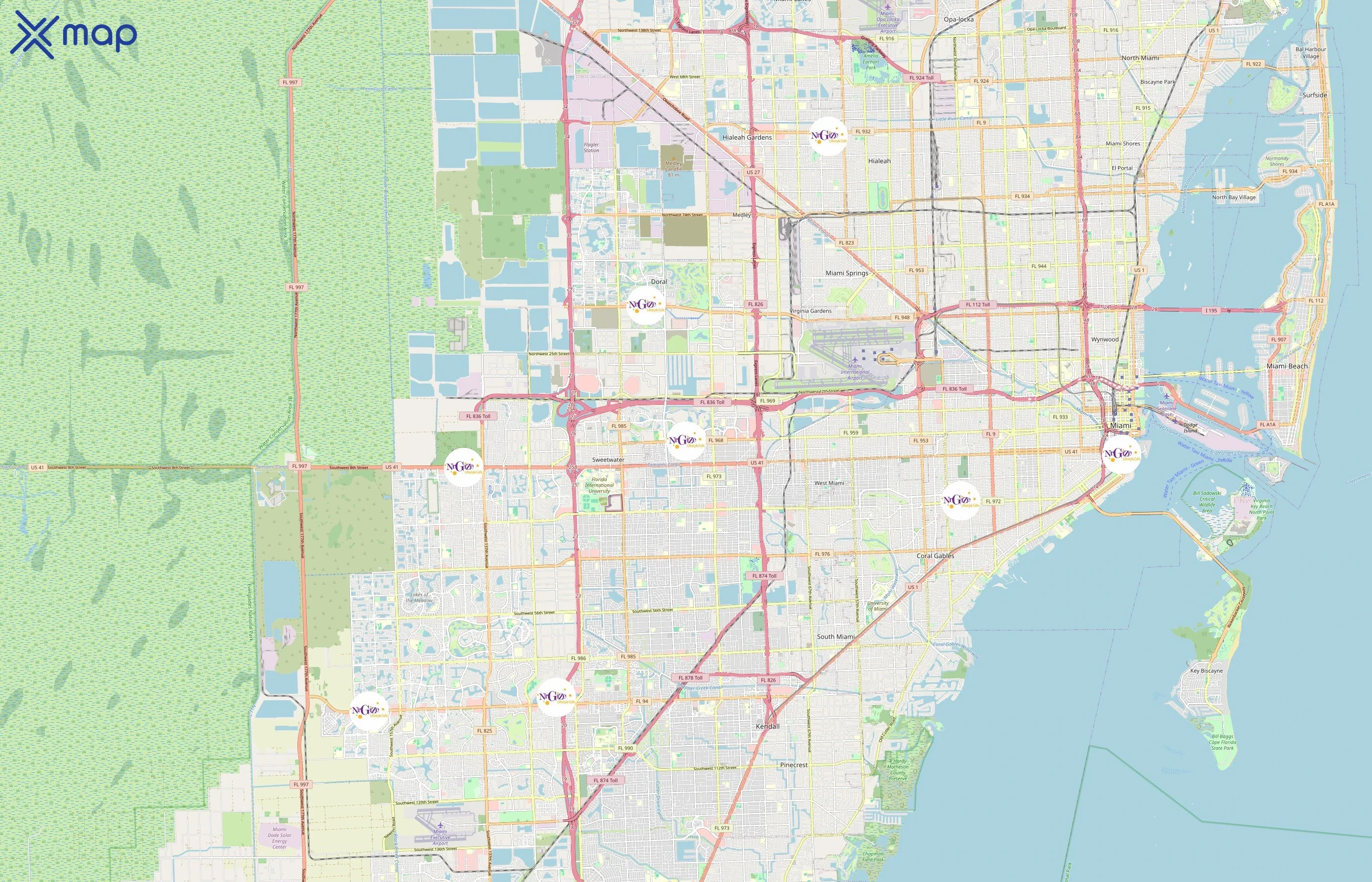 NrGize area coverage