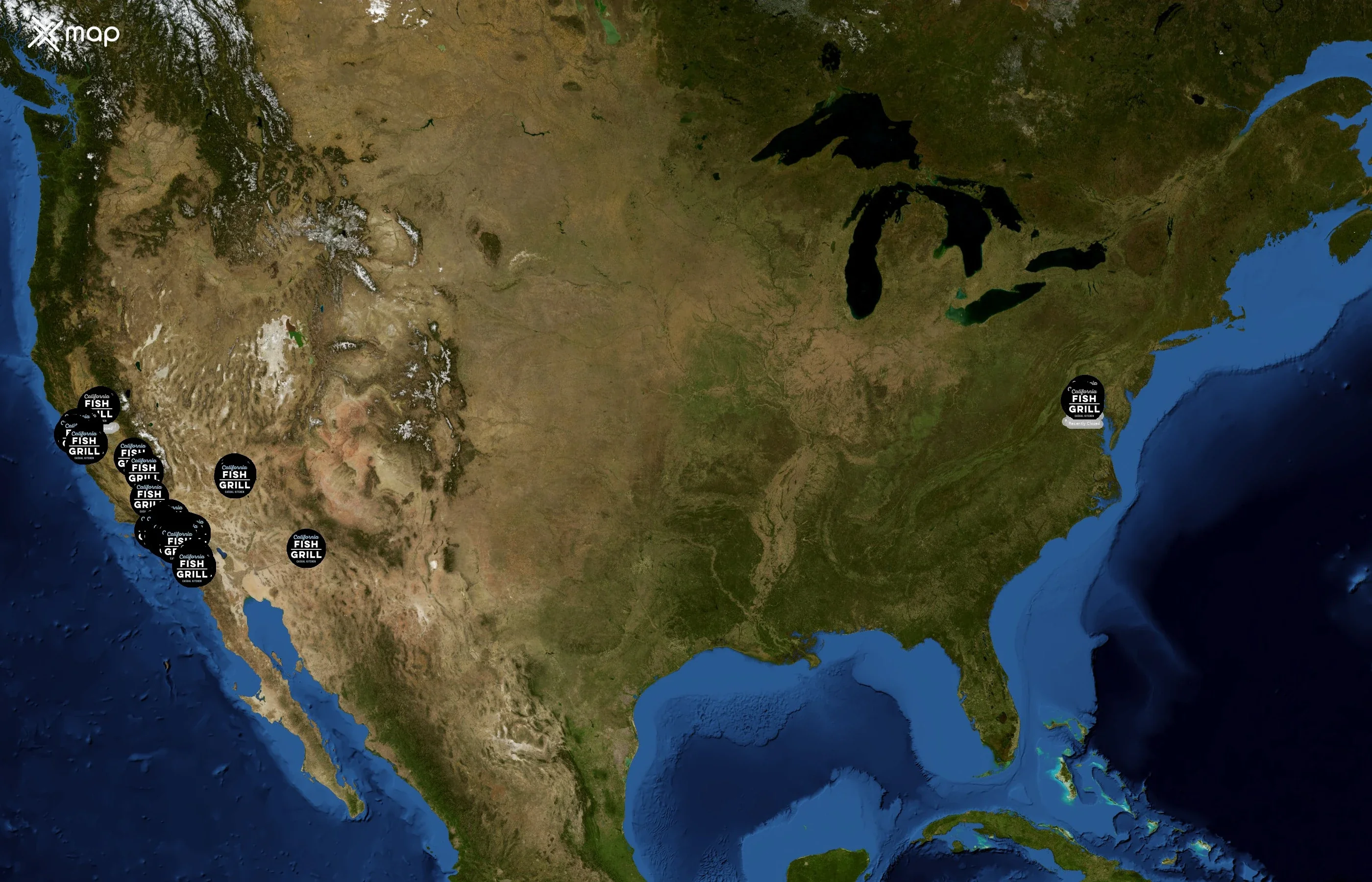 California Fish Grill state distribution