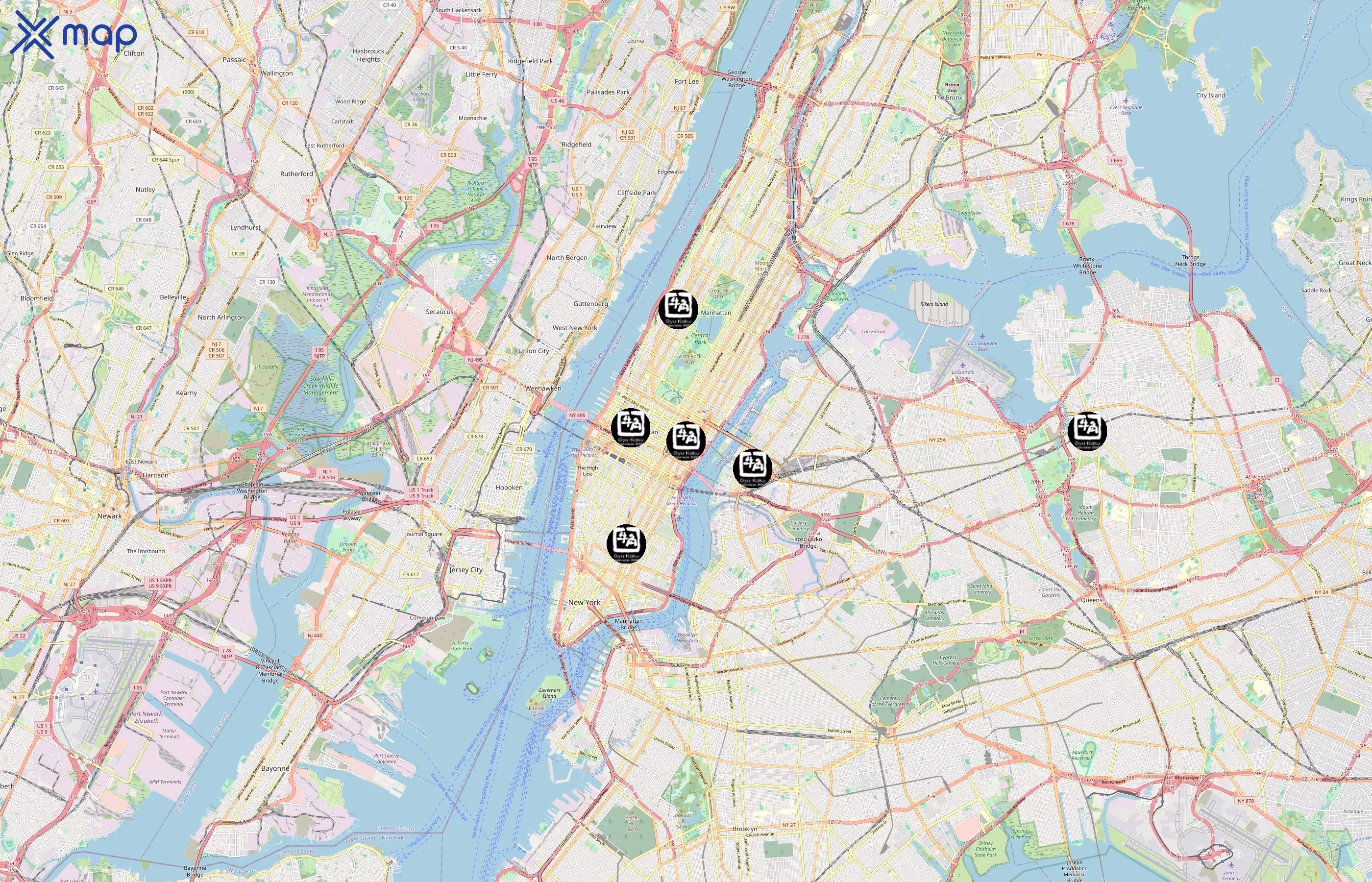 Gyu-Kaku area coverage