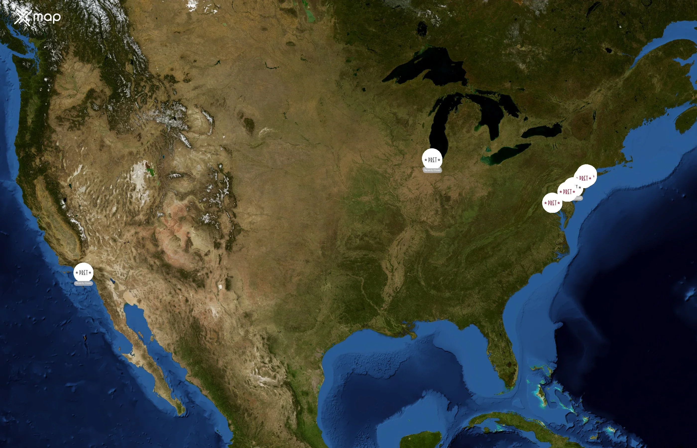Pret A Manger state distribution