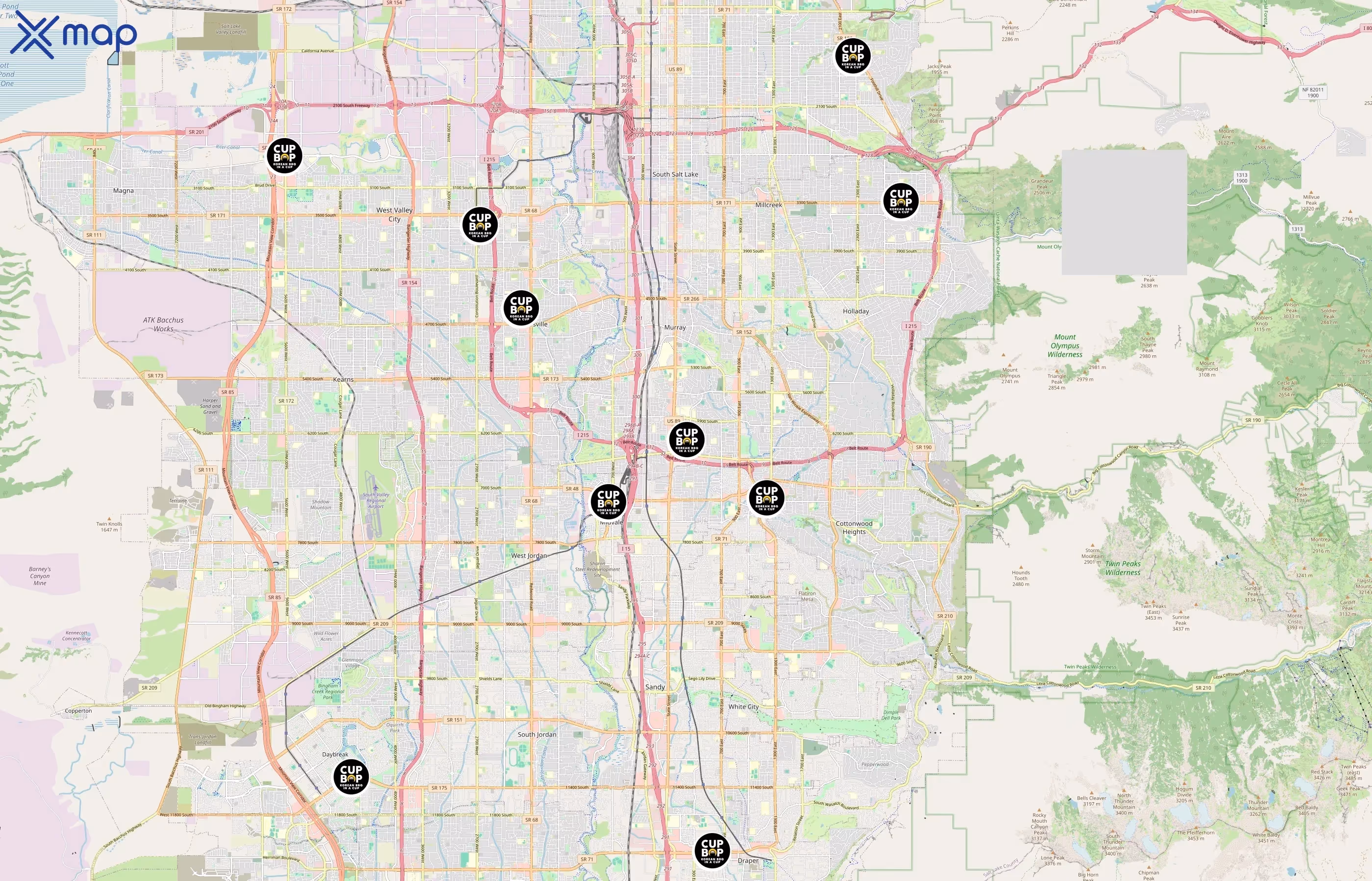 Cupbop area coverage