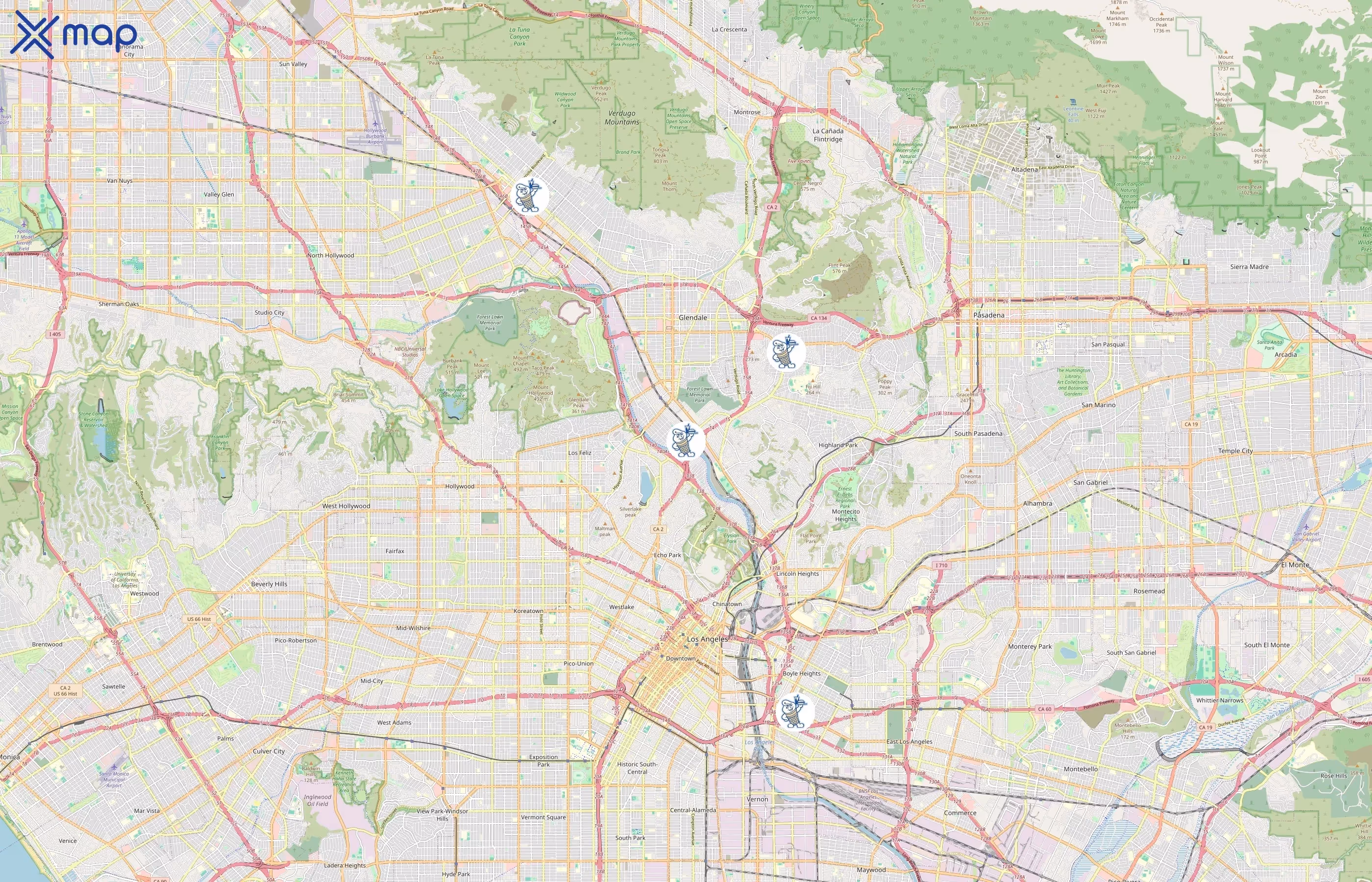 Fosters Freeze area coverage