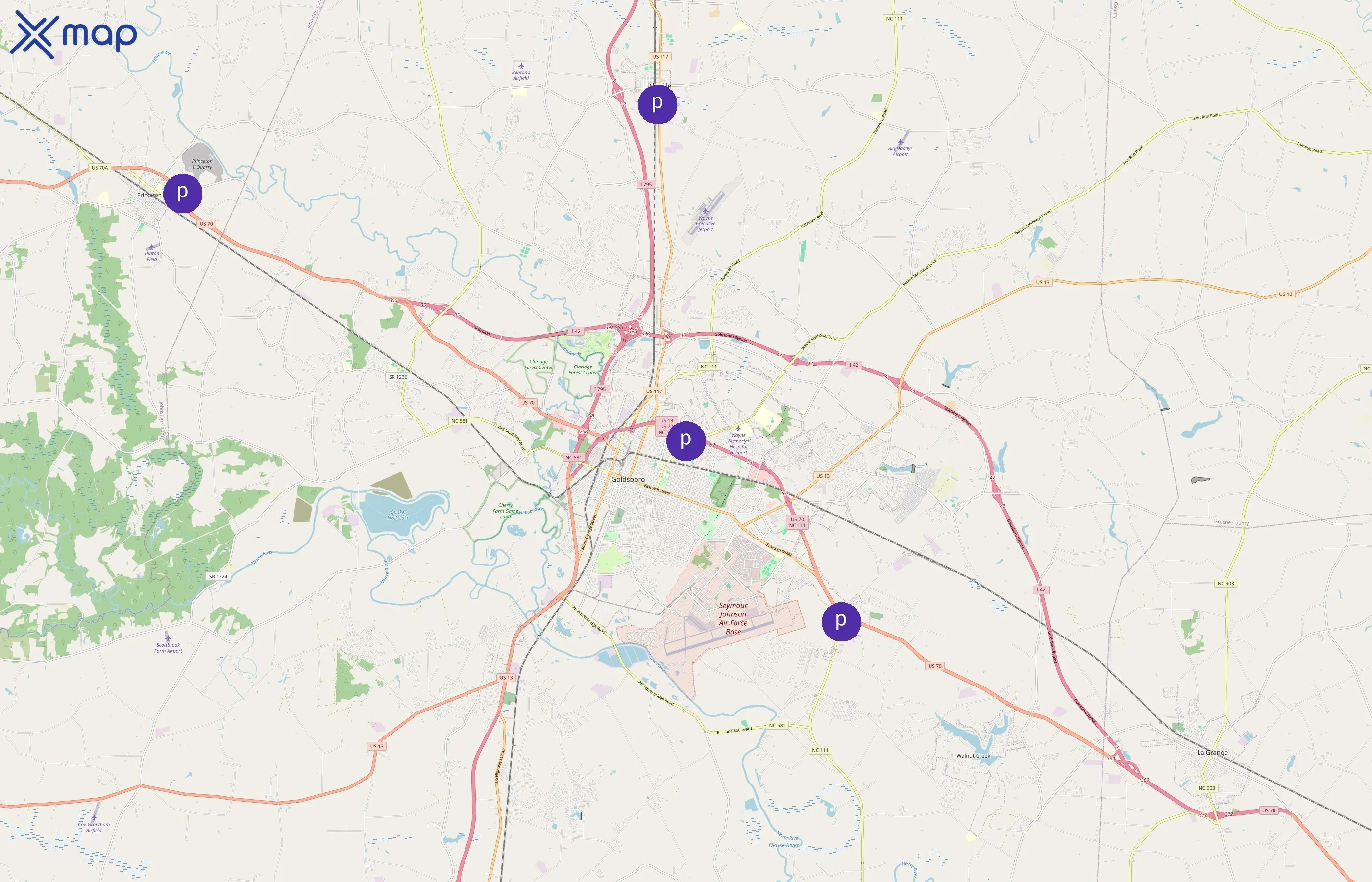 Hwy 55 Burgers Shakes & Fries area coverage