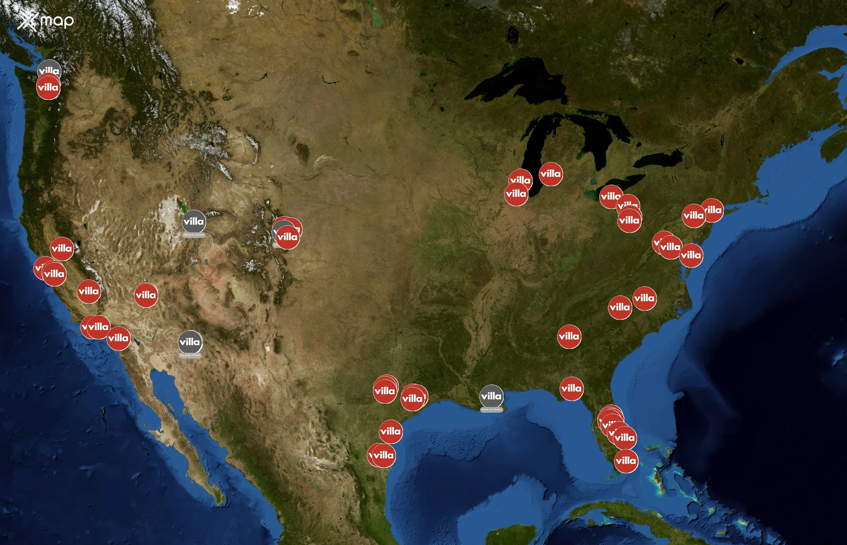 Villa Italian Kitchen state distribution